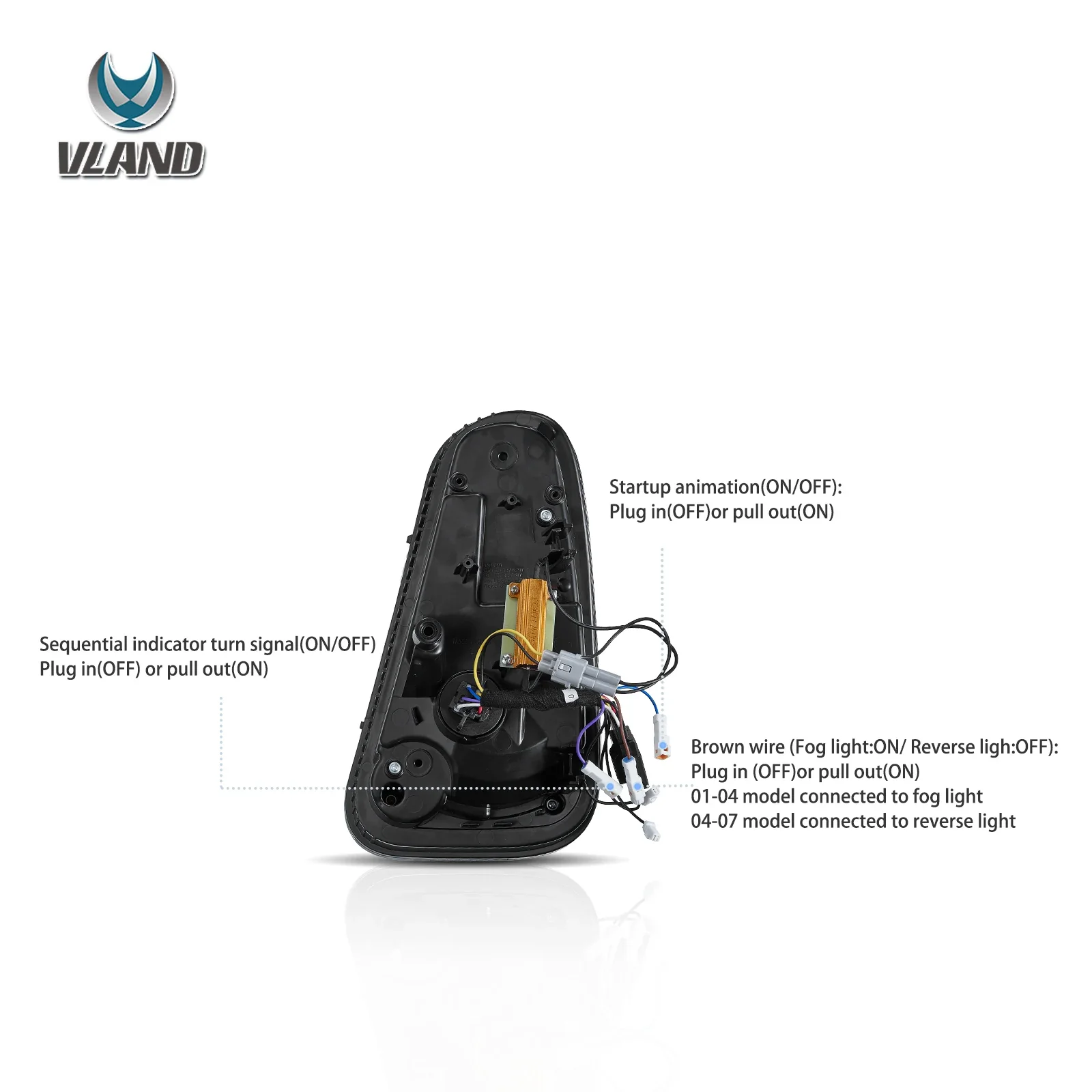 01-06 BMW Mini R50 R52 R53 Vland LED Tail Lights [E-mark] - Image 10