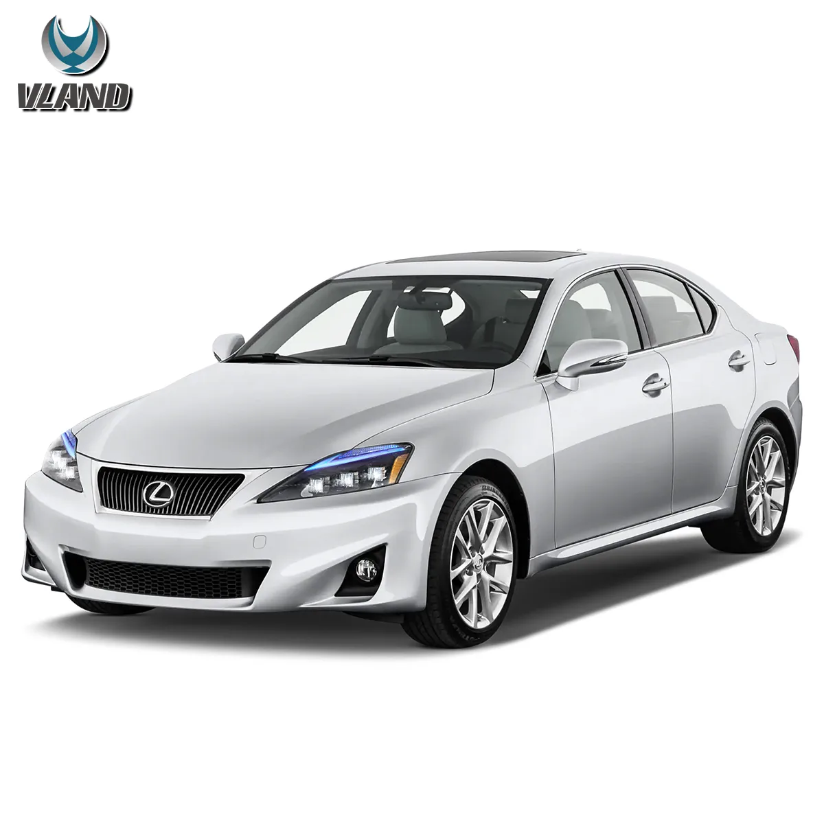 06-12 Lexus IS250/IS250C/IS350/IS220d & 08-14 ISF(XE20) Vland Matrix Projector Headlights With Blue DRL - Image 9