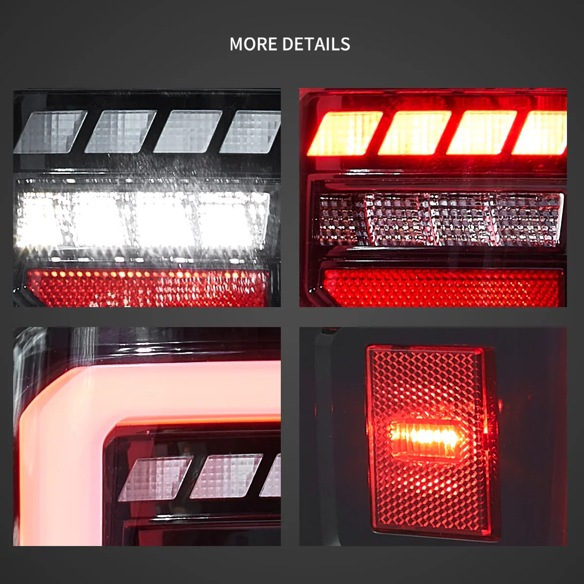 07-13 Chevrolet Silverado 1500 2500HD 3500HD 07-14 Sierra (Denali) 3500HD Dually Vland LED Tail Lights With Dynamic Welcome Lighting Clear - Image 5