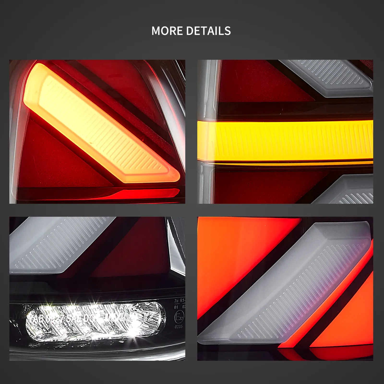 07-13 Mini Cooper (R56 R57 R58 R59) Vland II LED Tail Lights With Amber Sequential Turn Signal [E-mark] - Image 4