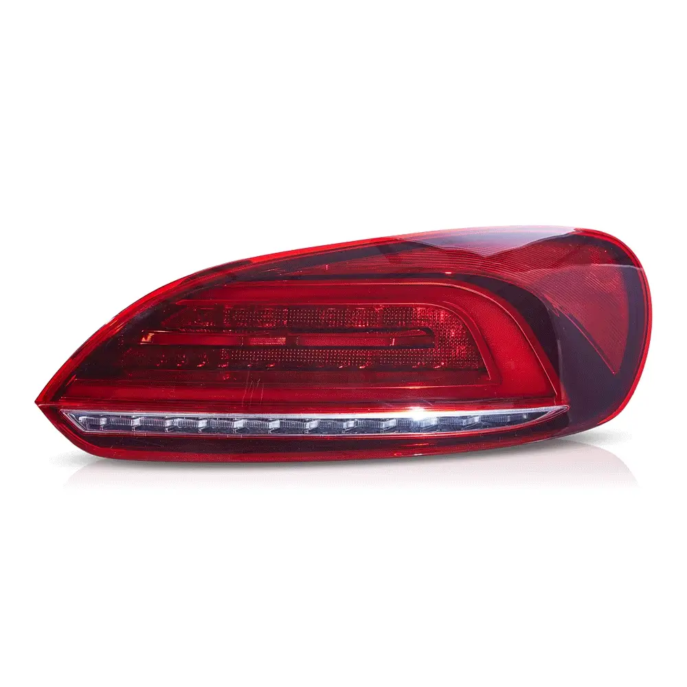 09-14 Volkswagen Scirocco Vland LED Tail Lights W/Amber Sequential Turn Signals [E-mark] - Image 2
