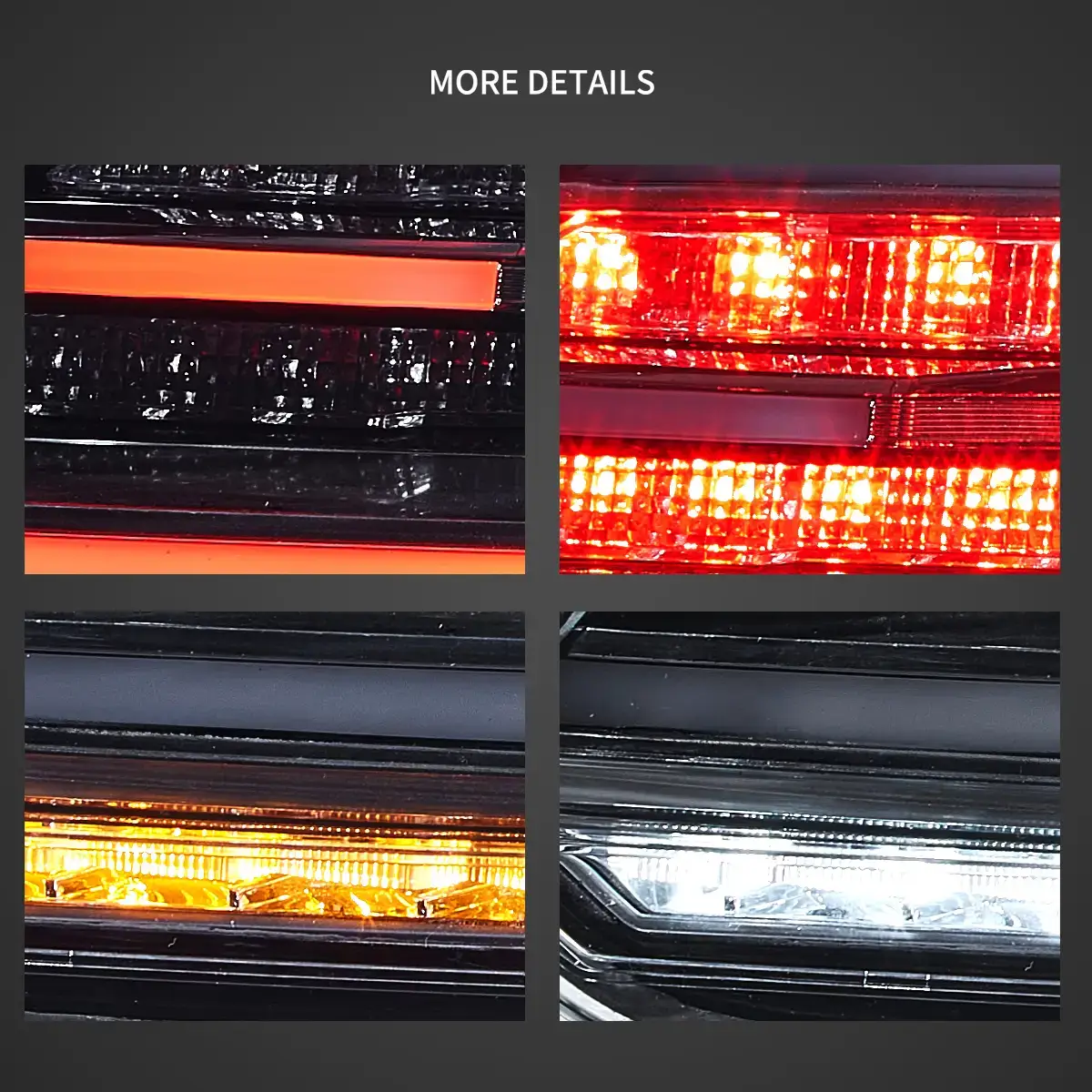 09-14 Volkswagen Scirocco Vland LED Tail Lights W/Amber Sequential Turn Signals [E-mark] - Image 8