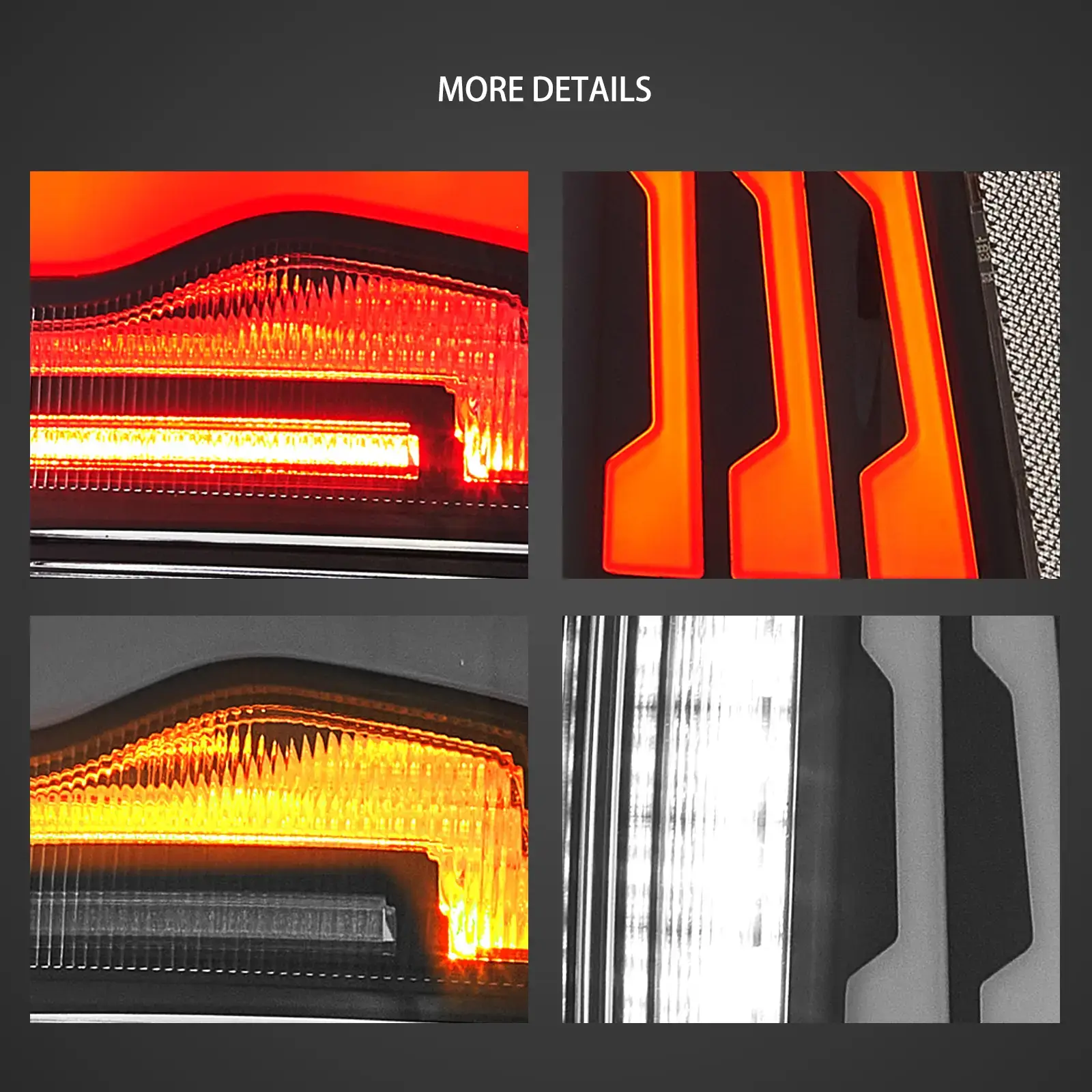 09-18 Dodge Ram 1500/2500/3500 Vland Upgrade LED Tail Lights With Amber Turn Signal - Image 10