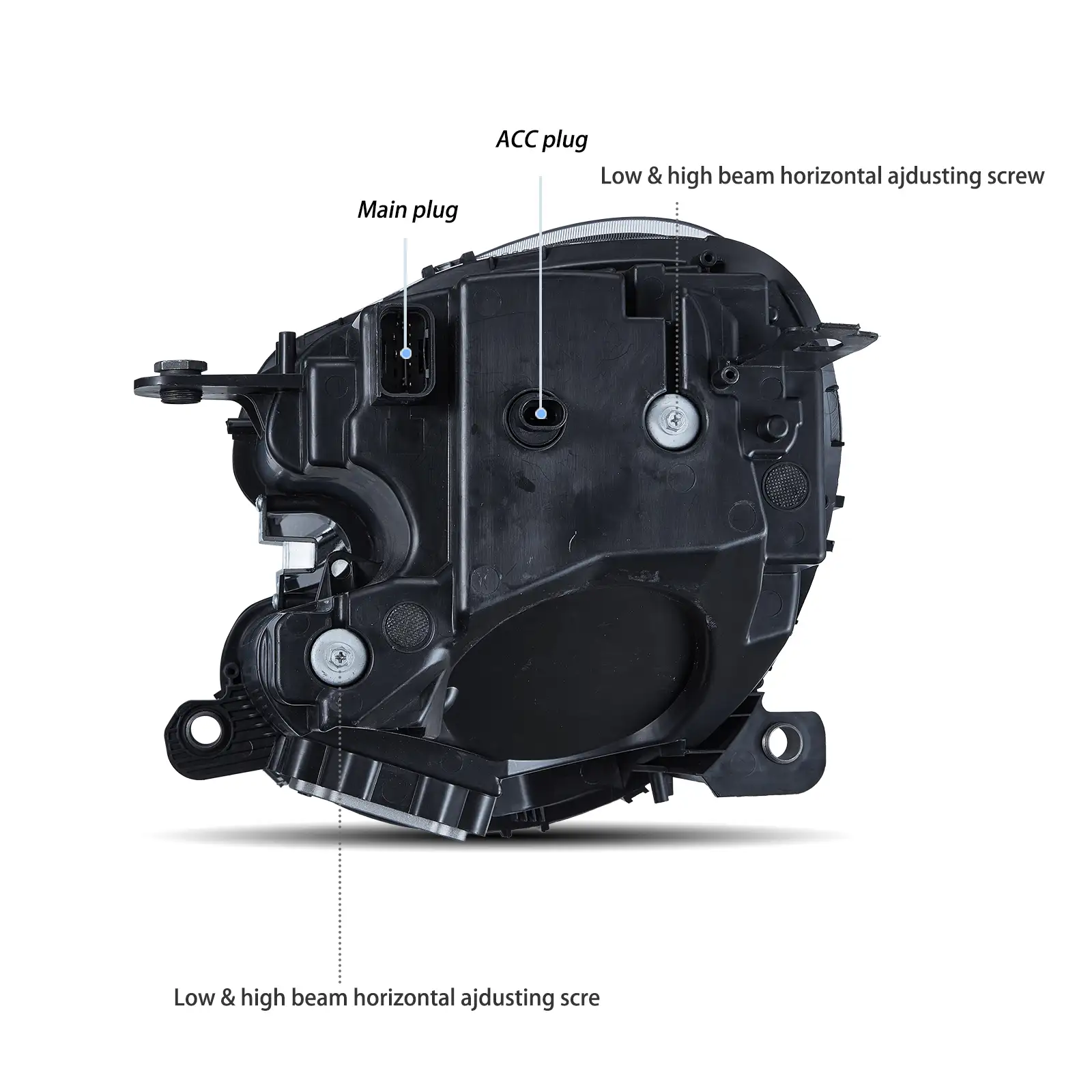 10-16 Mini Countryman R60 Vland Full LED Dual Beam Projector Headlights [E-mark] - Image 4