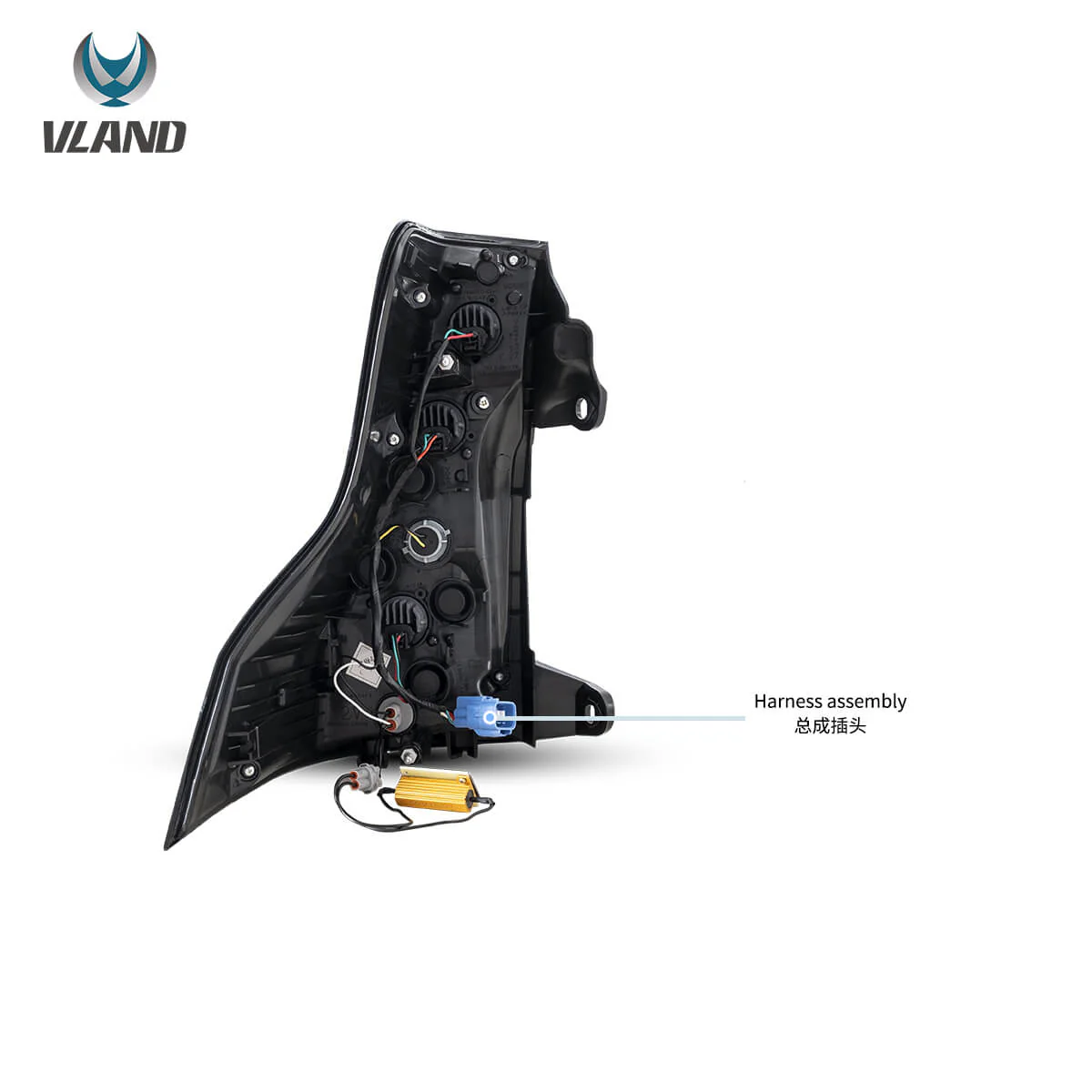 10-17 Toyota Land Cruiser Prado Vland LED Tail Lights With Sequential Turn Signal Red - Image 11