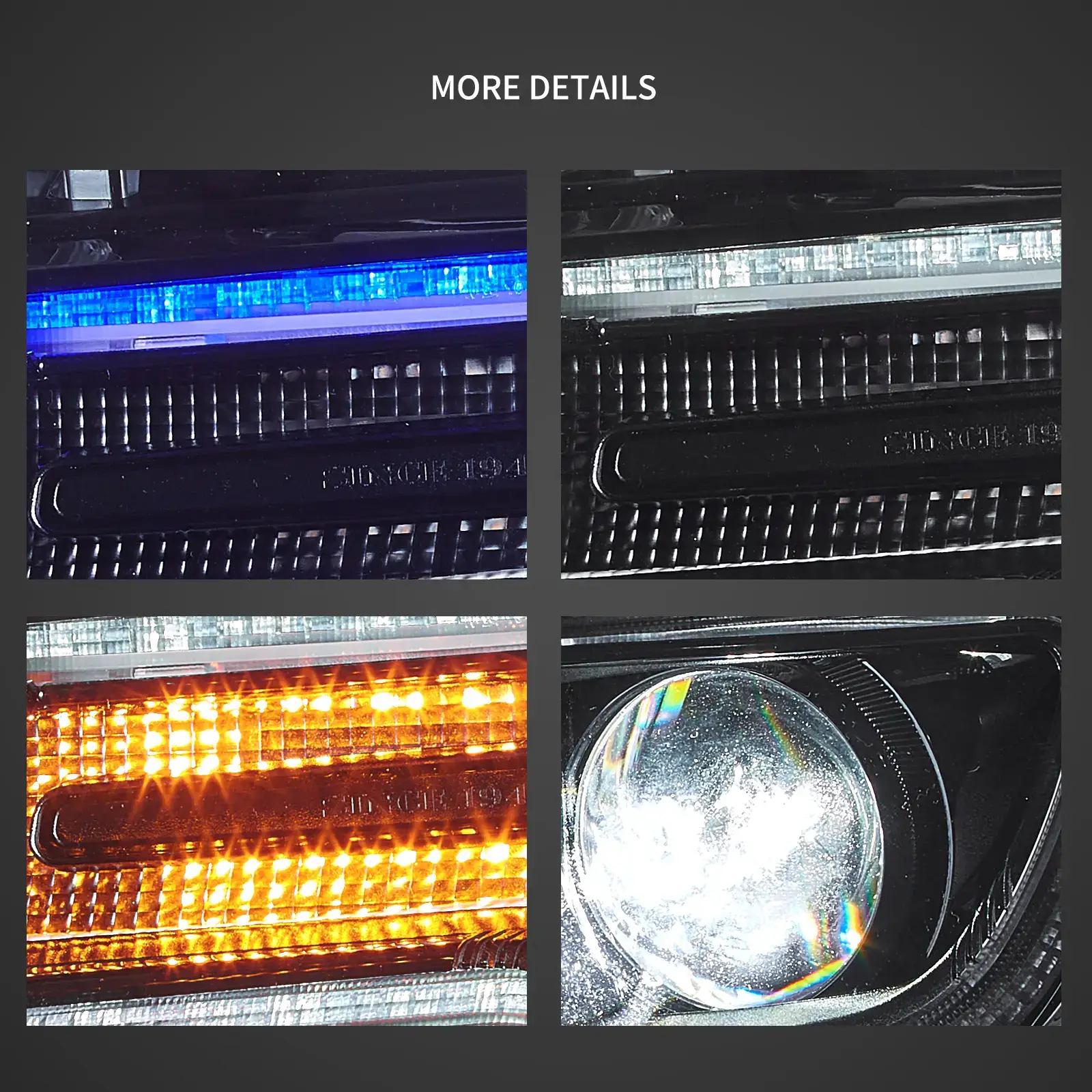 11-13 Jeep Grand Cherokee (WK2) Vland Headlights Full LED With Startup Animation/ Blue DRL - Image 10
