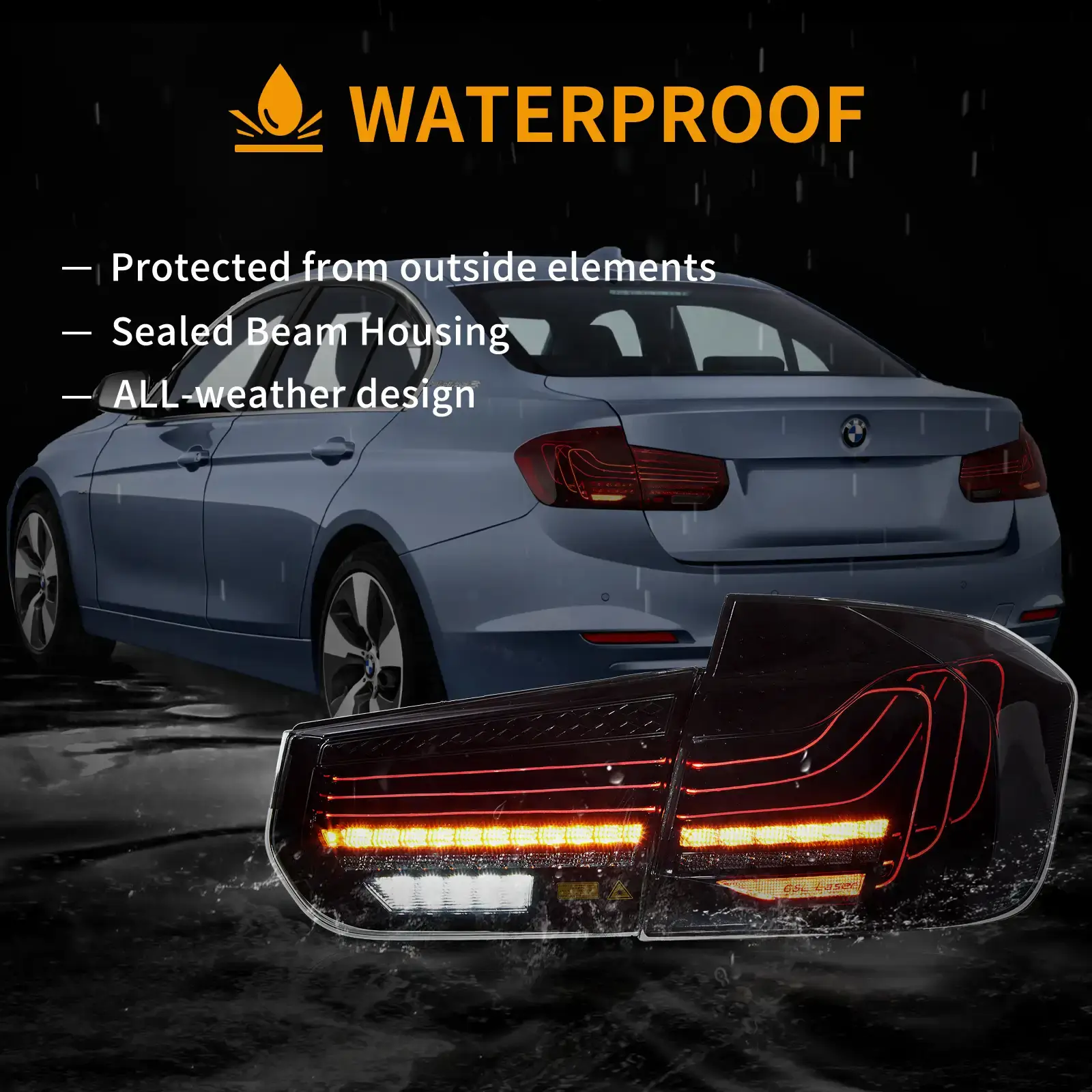 12-19 BMW F30 F80 3 Series Vland Laser Tail Lights CSL Style [E-mark] - Image 10