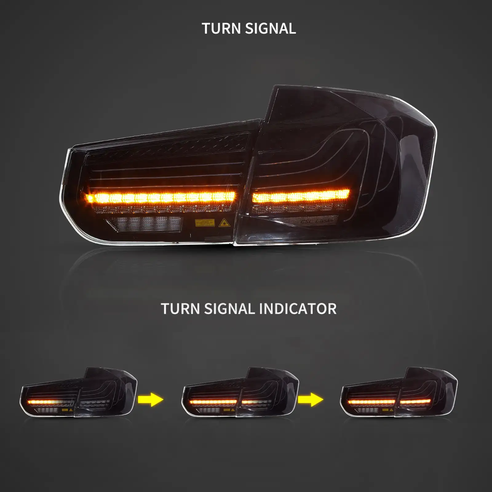 12-19 BMW F30 F80 3 Series Vland Laser Tail Lights CSL Style [E-mark] - Image 5
