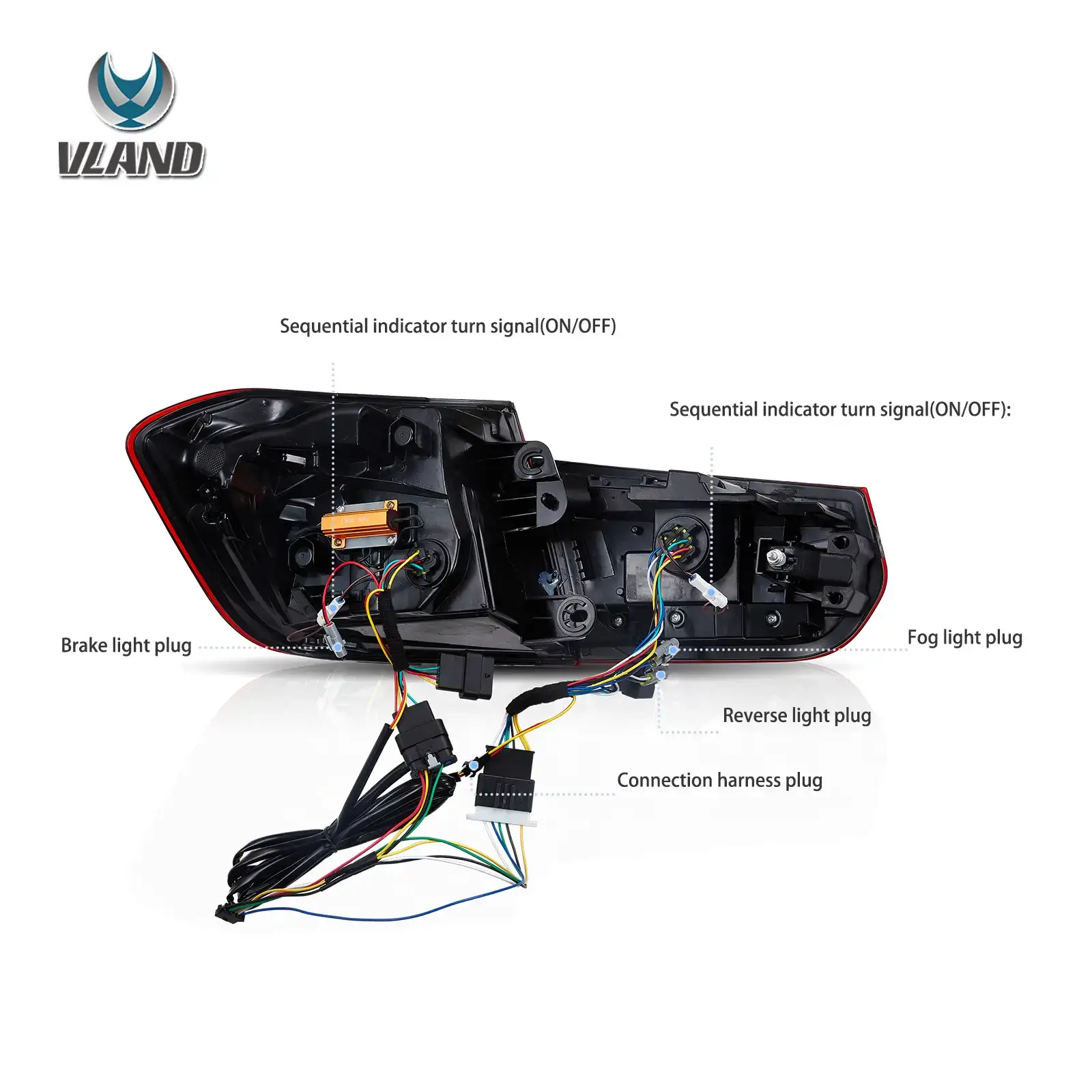 12-19 BMW F30 F80 3 Series Vland Laser Tail Lights CSL Style [E-mark] - Image 8