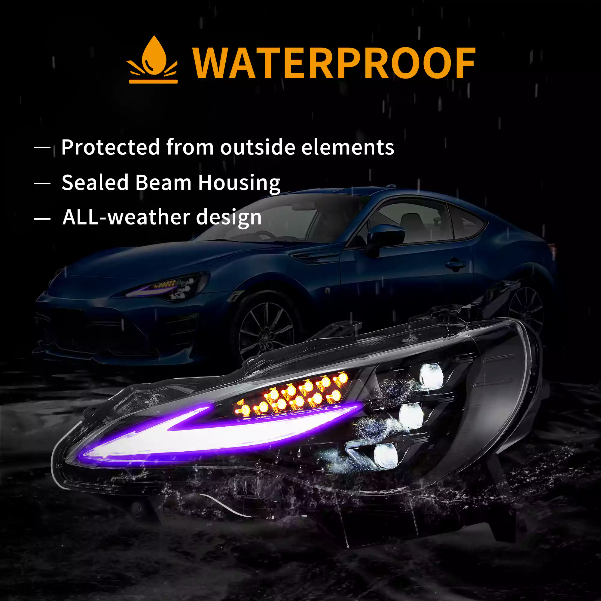12–21 Toyota 86, Subaru Brz, Scion Frs Vland RGB Headlights - Image 8