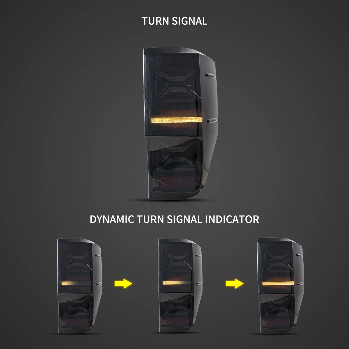 12-22 Ford Ranger (T6/P375) International Vland II LED Tail Lights With Sequential Turn Signal - Image 4