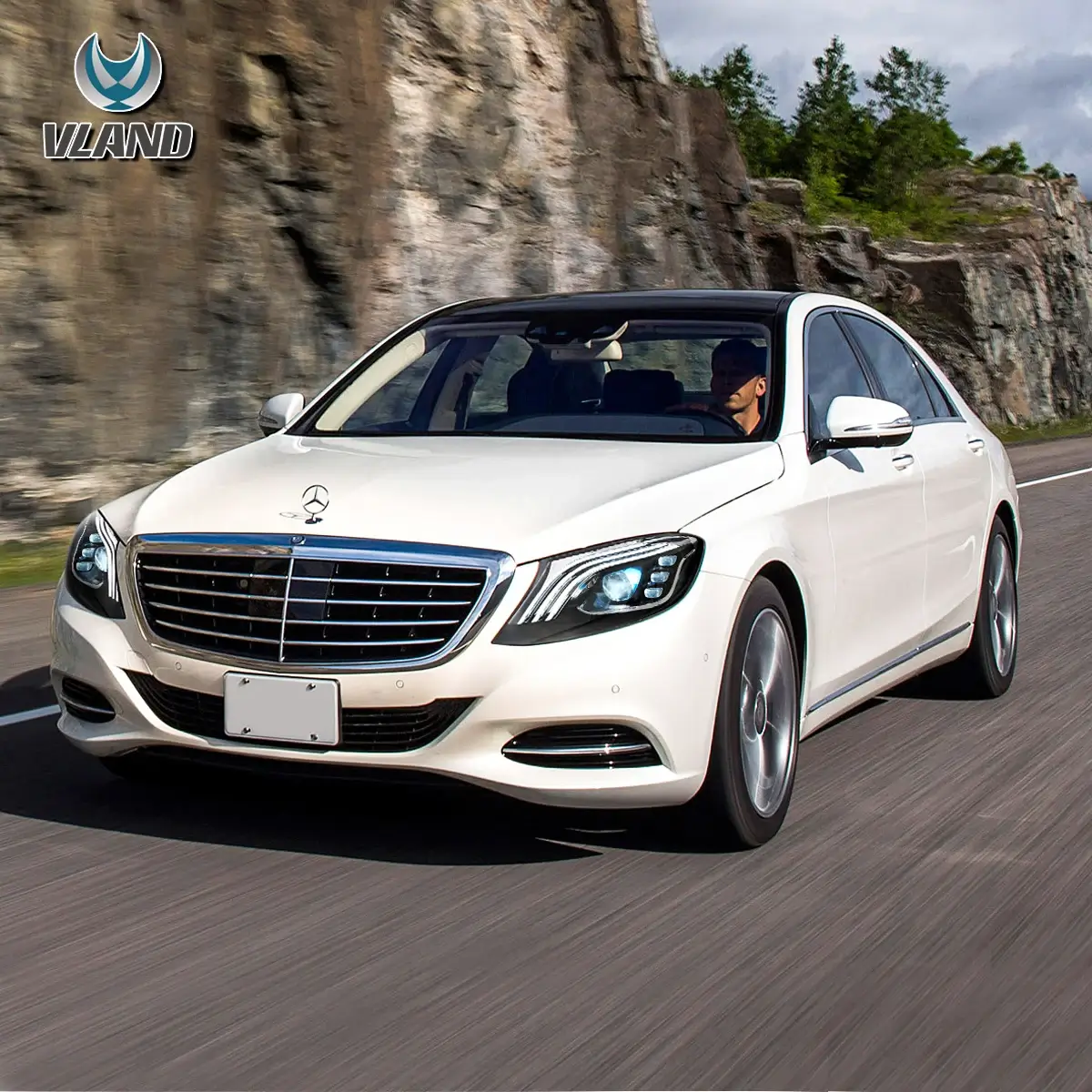 VLAND Full LED Headlights For 2014-2017 Mercedez Benz W222 S-Class [E-mark] - Image 6