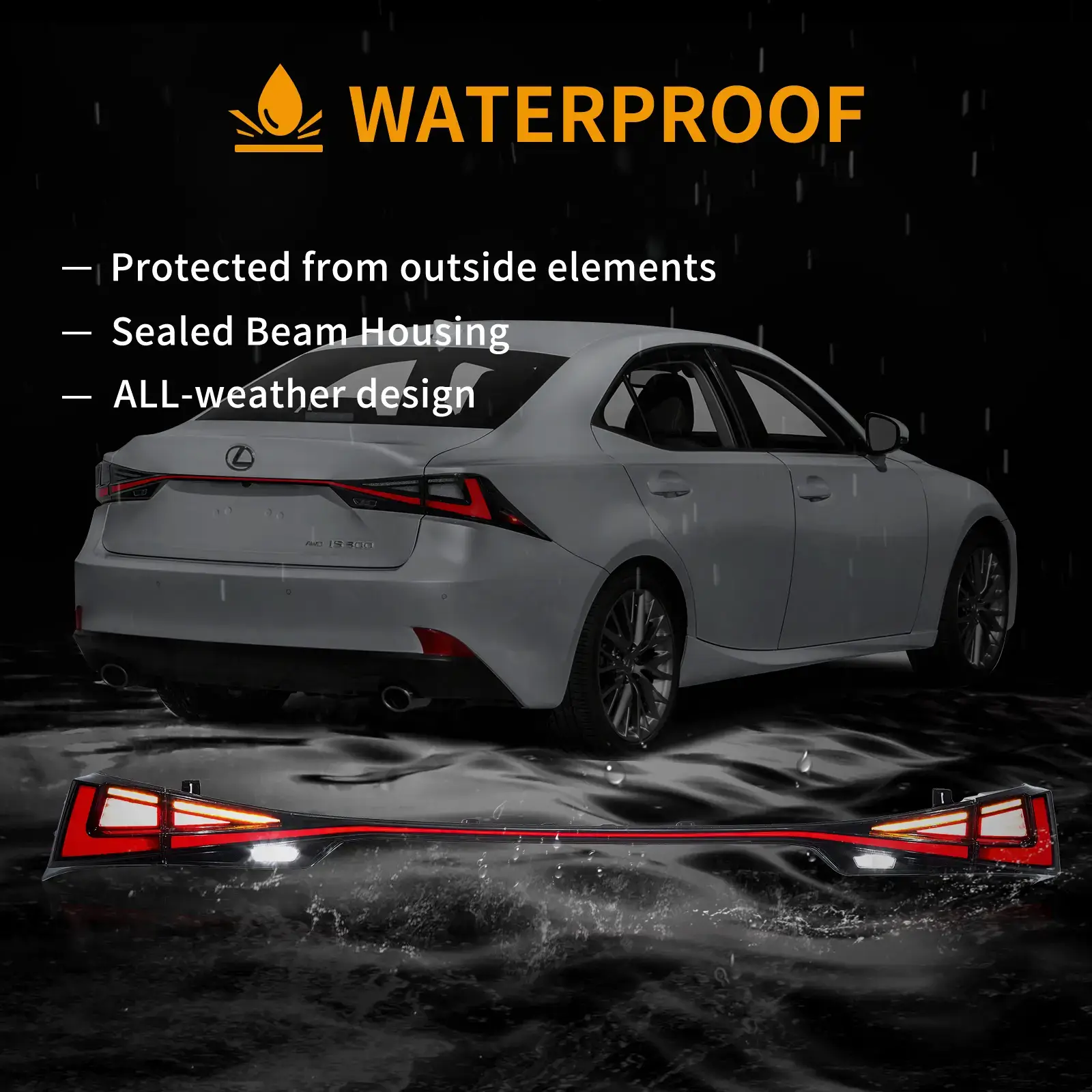 14-20 Lexus IS 250 200t 300h F Sport Vland LED Tail Lights - Image 11