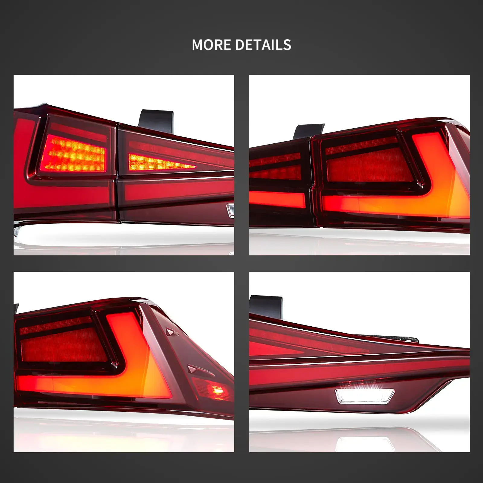 14-20 Lexus IS 250 200t 300h F Sport Vland LED Tail Lights - Image 12