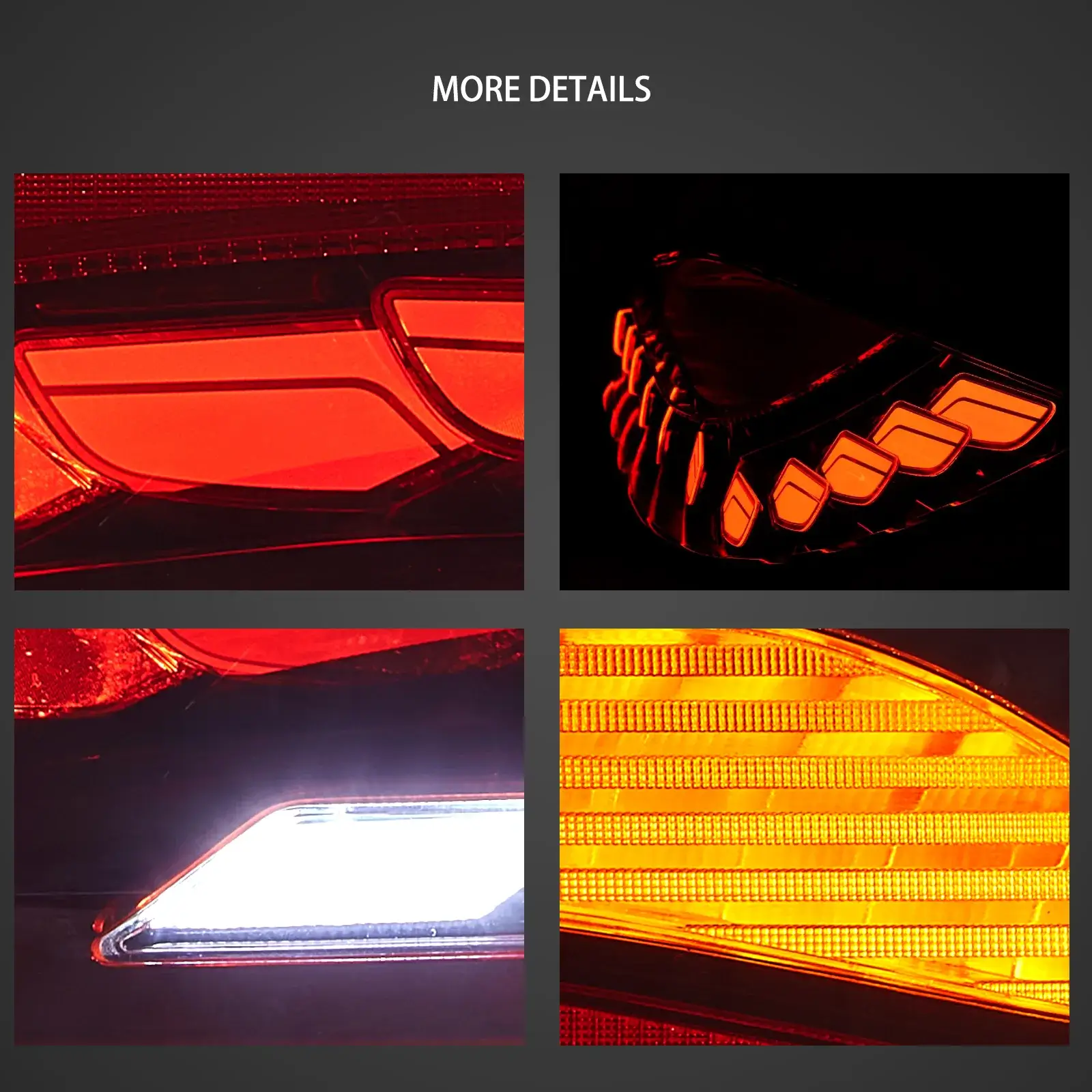 14-21 BMW 2 Series (F22 F23) M2 (F87) Vland OLED Tail Lights With Dynamic Welcome Lighting GTS Style [E-mark] - Image 11