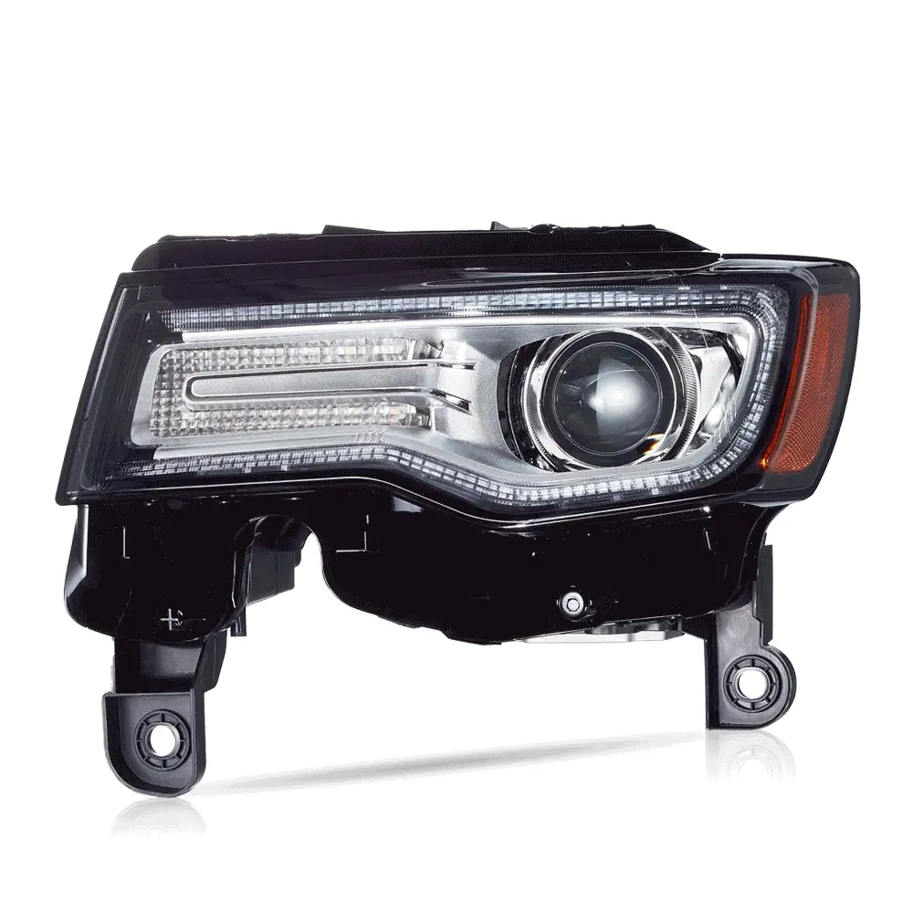 14-22 Jeep Grand Cherokee (WK2) Vland Headlights Full LED With Startup Animation/ Blue DRL - Image 5