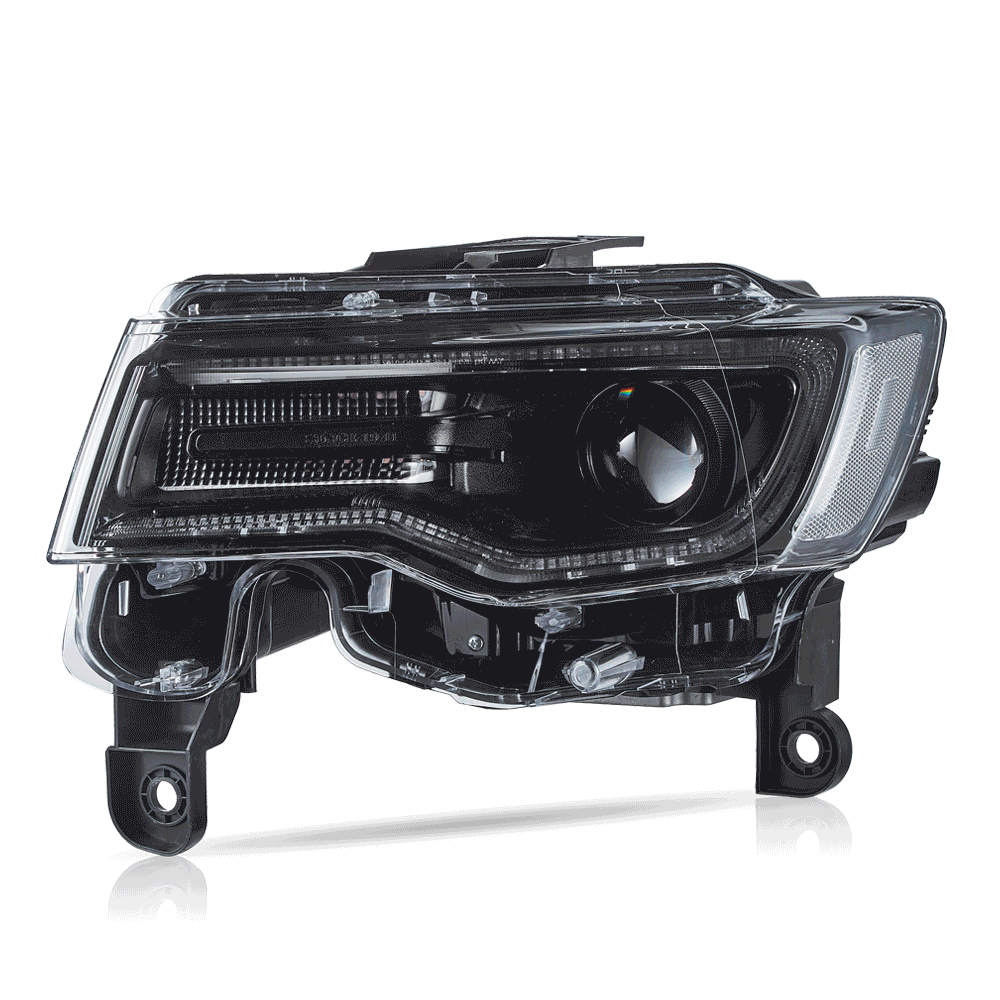 14-22 Jeep Grand Cherokee (WK2) Vland Headlights Full LED With Startup Animation/ Blue DRL - Image 7