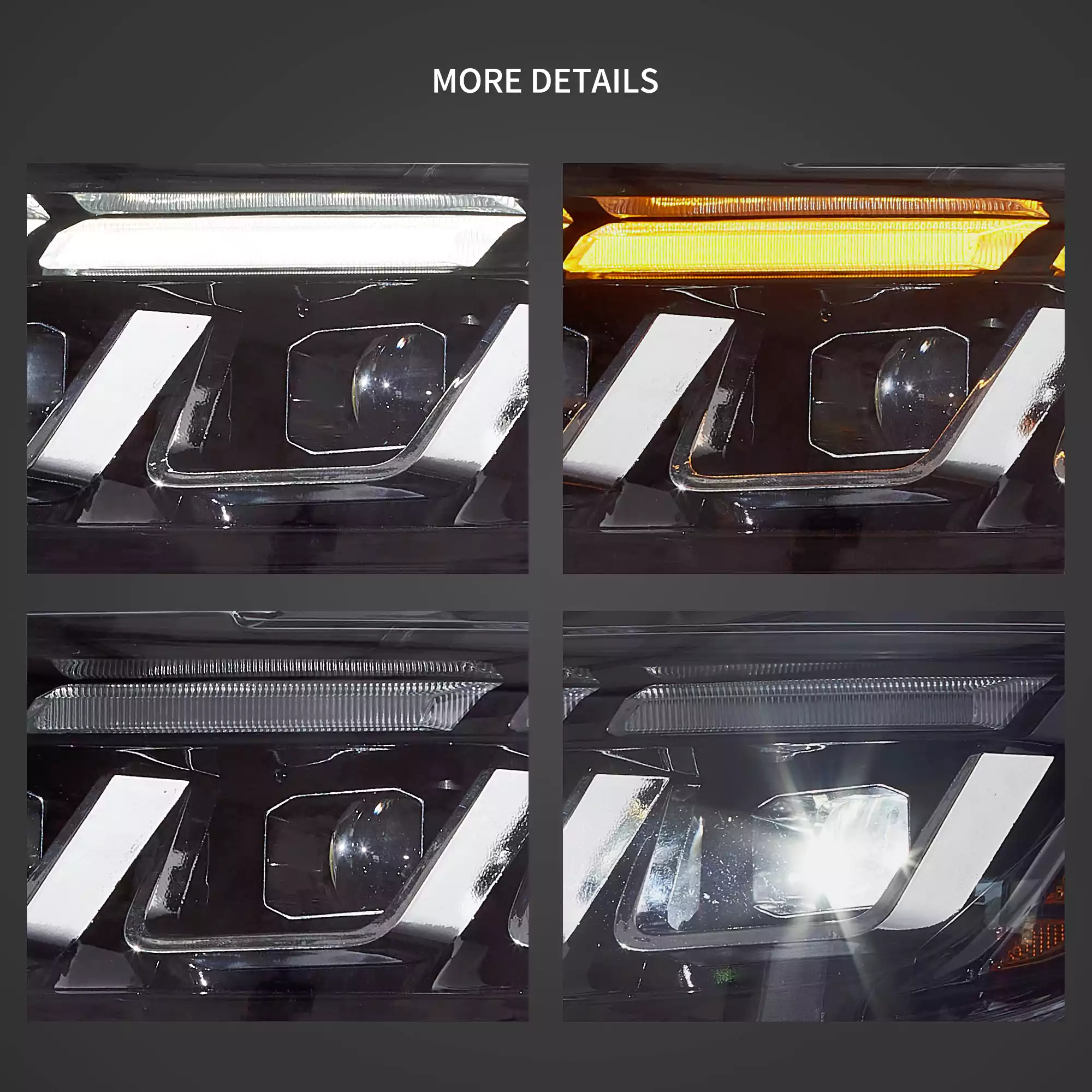 15-17 Ford Mustang LED Headlights Update 2024 S650 Style - Image 9
