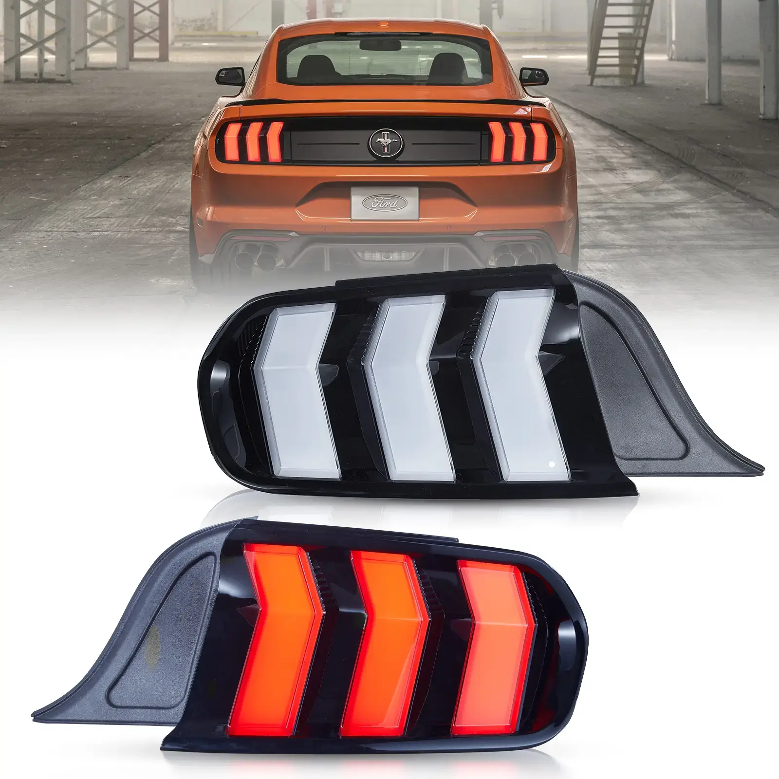 15-23 Ford Mustang 6th Gen (S550) Vland LED Upgrade Tail Lights W/5 Modes Turn Signals - Image 11