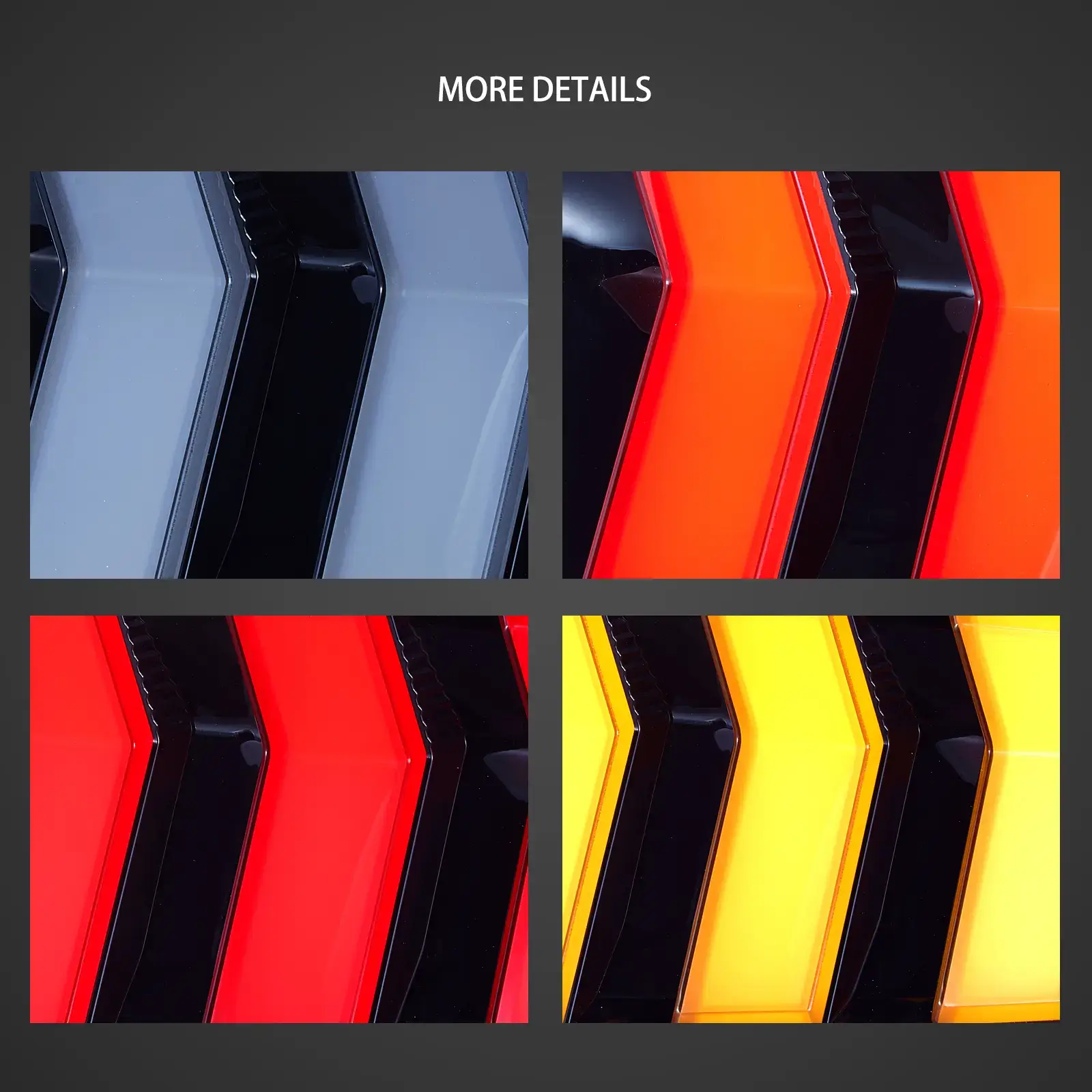 15-23 Ford Mustang 6th Gen (S550) Vland LED Upgrade Tail Lights W/5 Modes Turn Signals - Image 5