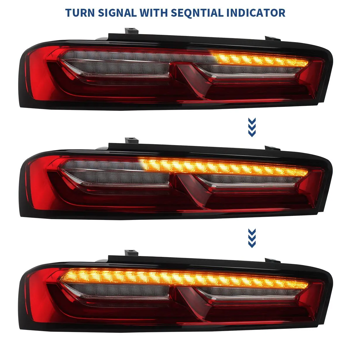 16-18 Chevrolet Camaro Vland Full LED Tail Lights (Fit For European Models) - Image 4