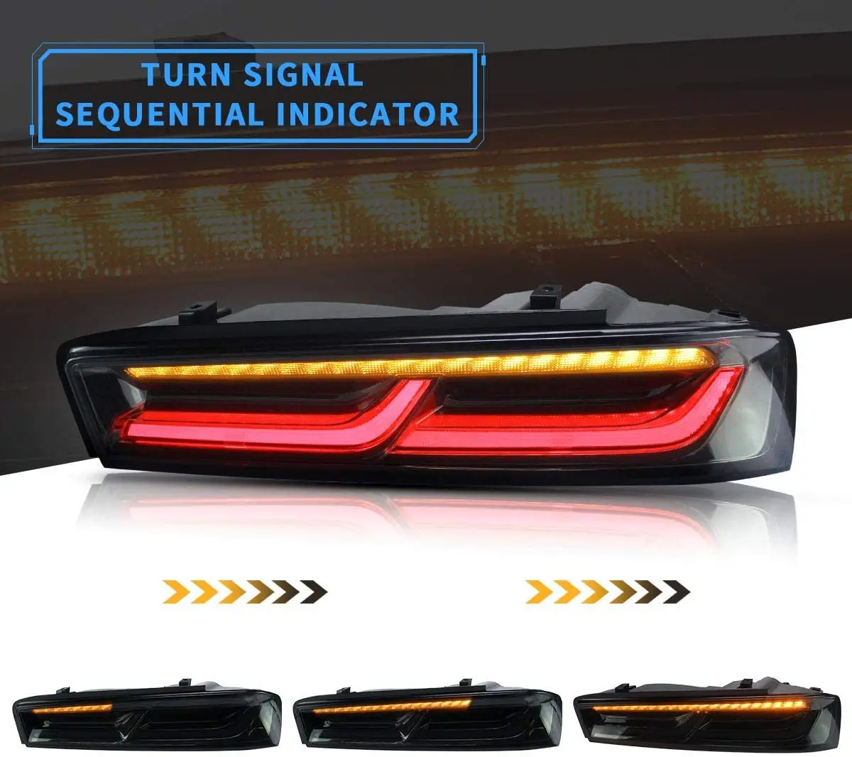 16-18 Chevrolet Camaro Vland Full LED Tail Lights (Fit For European Models) - Image 5