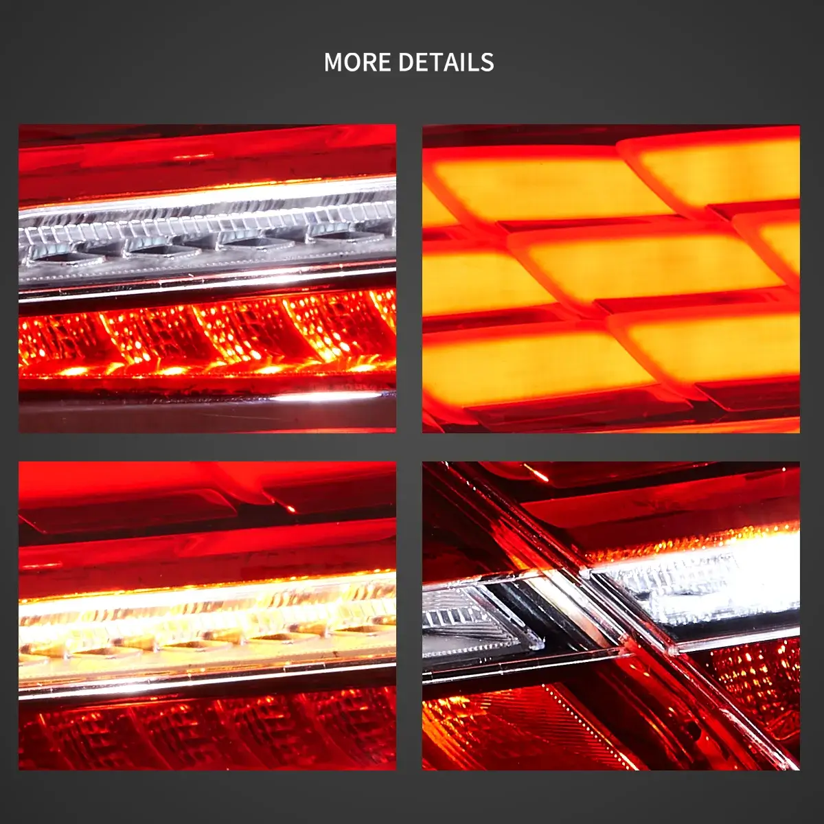 16-23 Mercedes C-Class A205 C205 Vland Full LED Tail Lights With Animation Sequential - Image 6