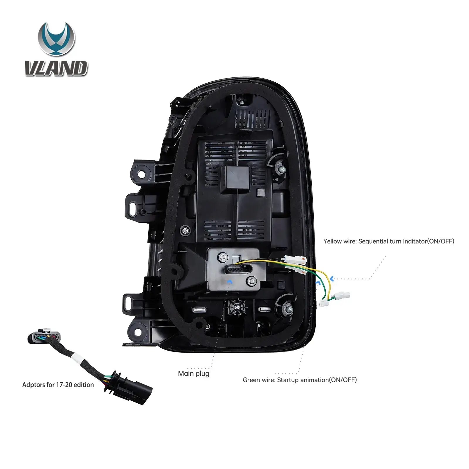 17-23 BMW Mini Countryman F60 VLAND Tail Lights FULL LED W/Sequential Turn Signal [E-mark] - Image 10