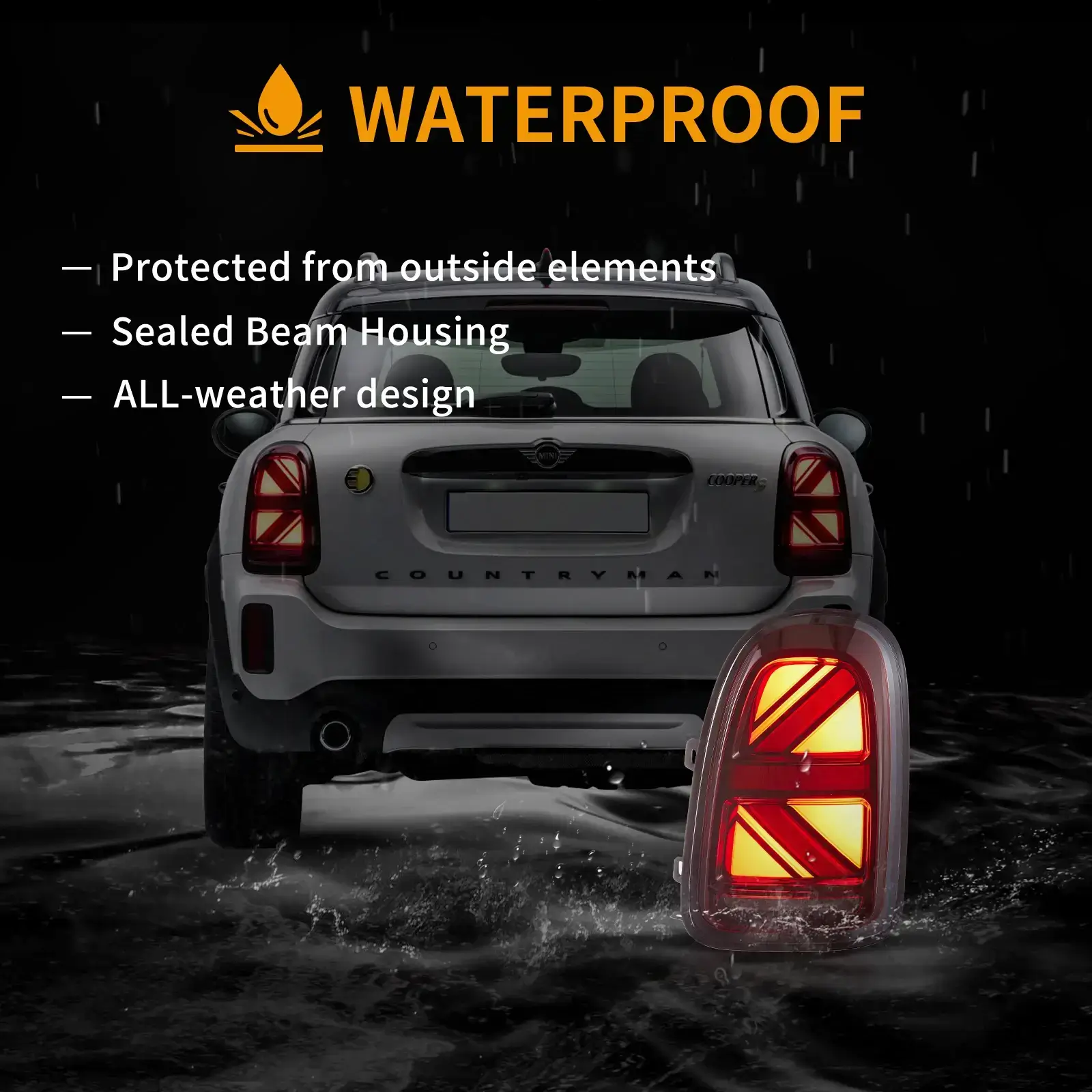 17-23 BMW Mini Countryman F60 VLAND Tail Lights FULL LED W/Sequential Turn Signal [E-mark] - Image 12