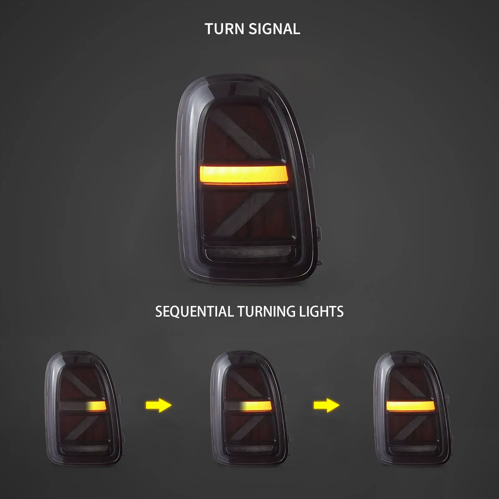 17-23 BMW Mini Countryman F60 VLAND Tail Lights FULL LED W/Sequential Turn Signal [E-mark] - Image 6