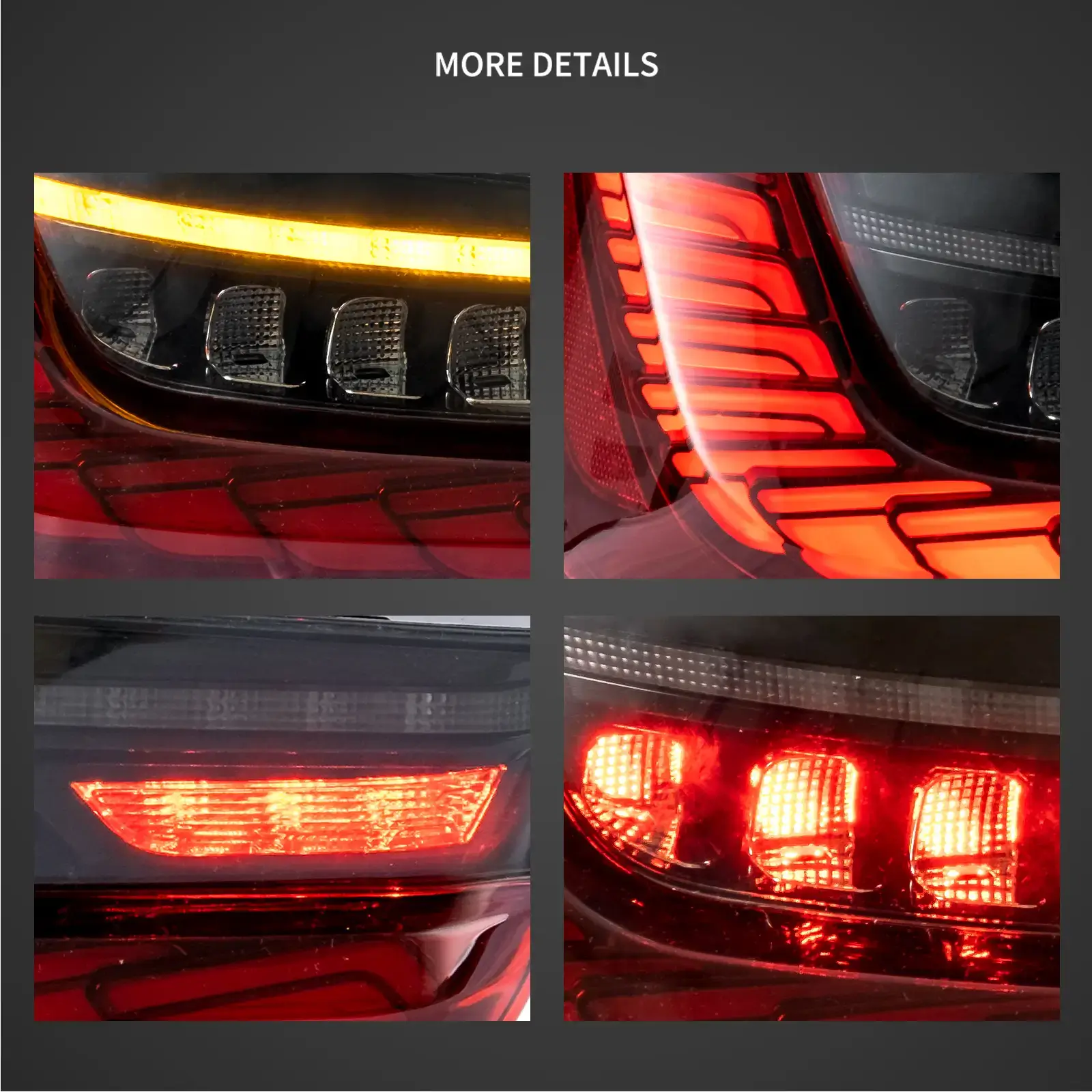 18-24 BMW 3 Series 7th Gen G20/G28/G80 Vland OLED Tail Lights With Sequential Turn Signal [E-mark] - Image 10