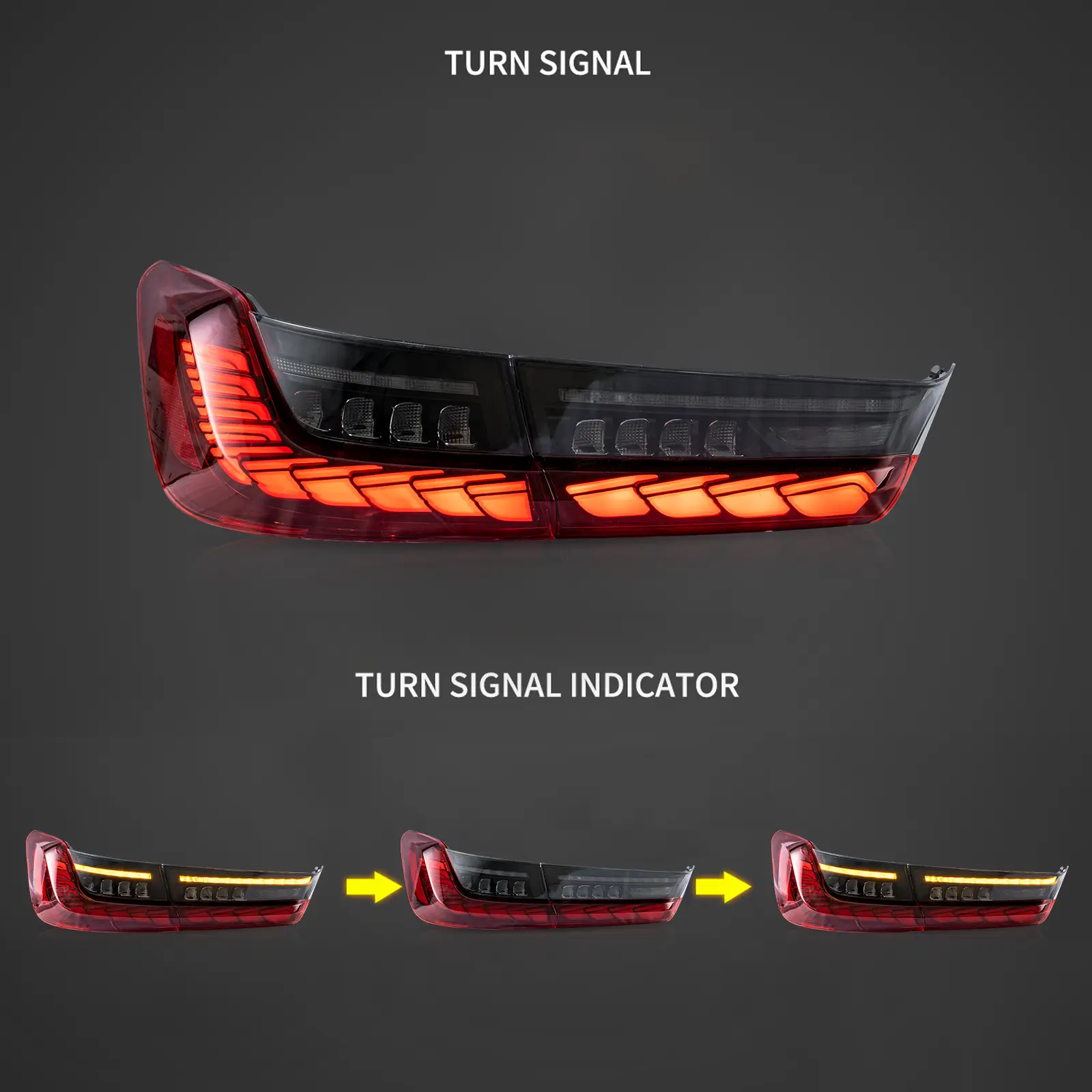 18-24 BMW 3 Series 7th Gen G20/G28/G80 Vland OLED Tail Lights With Sequential Turn Signal [E-mark] - Image 4