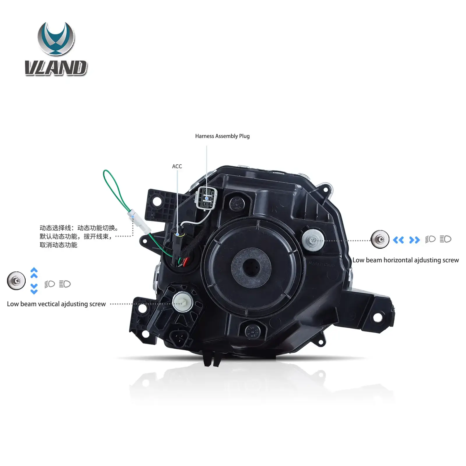 19-23 Suzuki Jimny Vland Full LED Dual Beam Projector Upgrade Headlights With Start-up animation - Image 4
