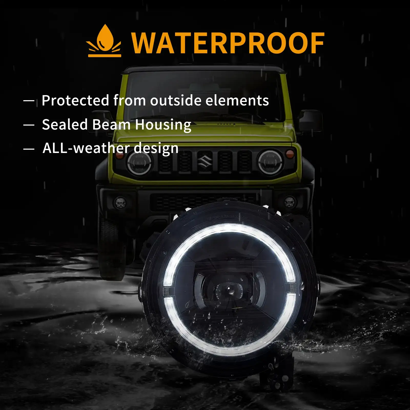 19-23 Suzuki Jimny Vland Full LED Dual Beam Projector Upgrade Headlights With Start-up animation - Image 7