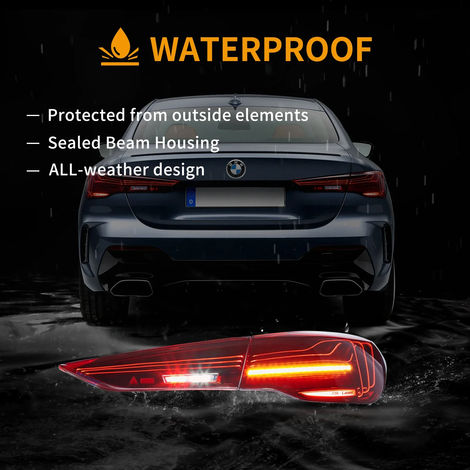 20-UP BMW 4 Series G22/G23/G26/G82/G83 Vland Laser Tail Lights [E-mark] - Image 12
