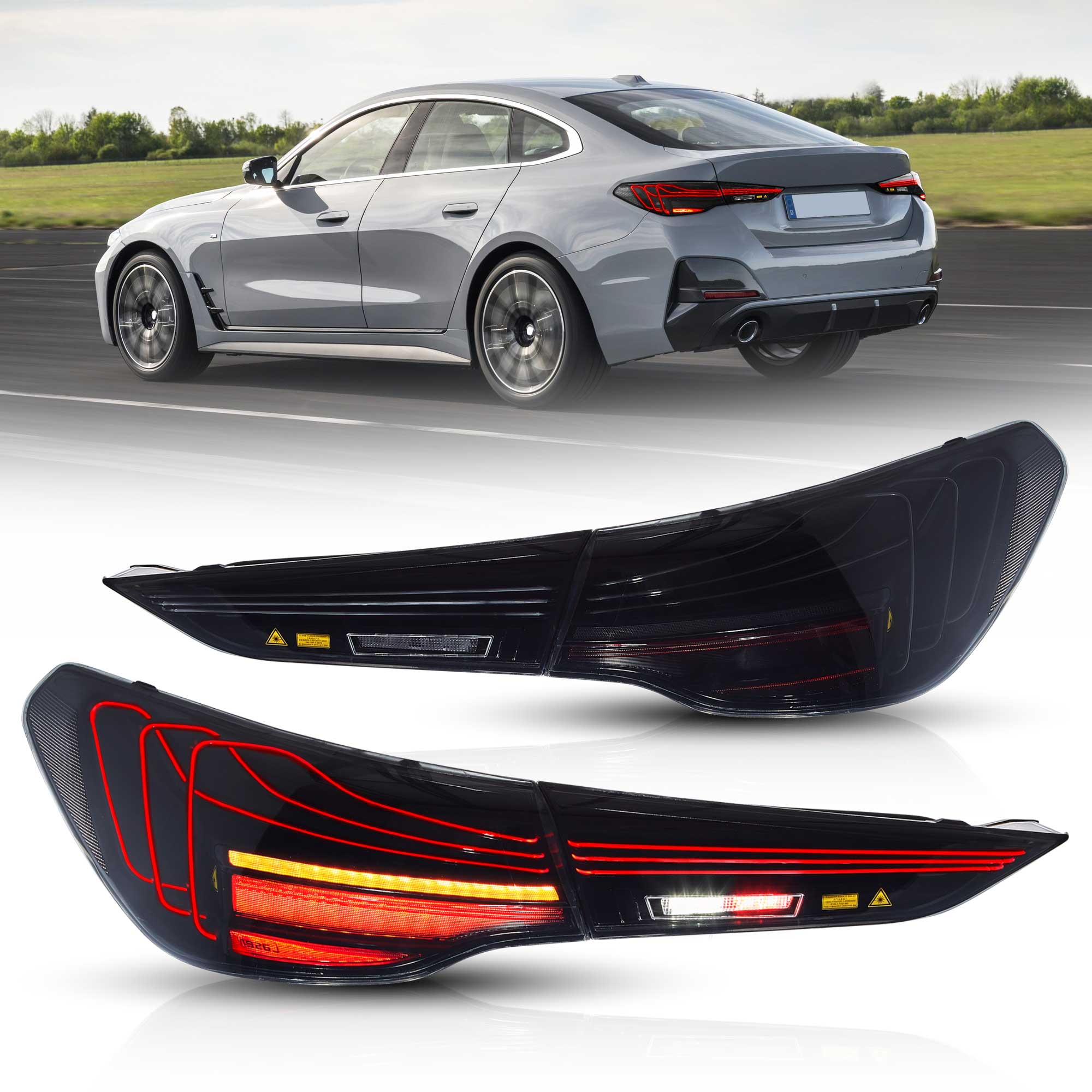 20-UP BMW 4 Series G22/G23/G26/G82/G83 Vland Laser Tail Lights [E-mark] - Image 4