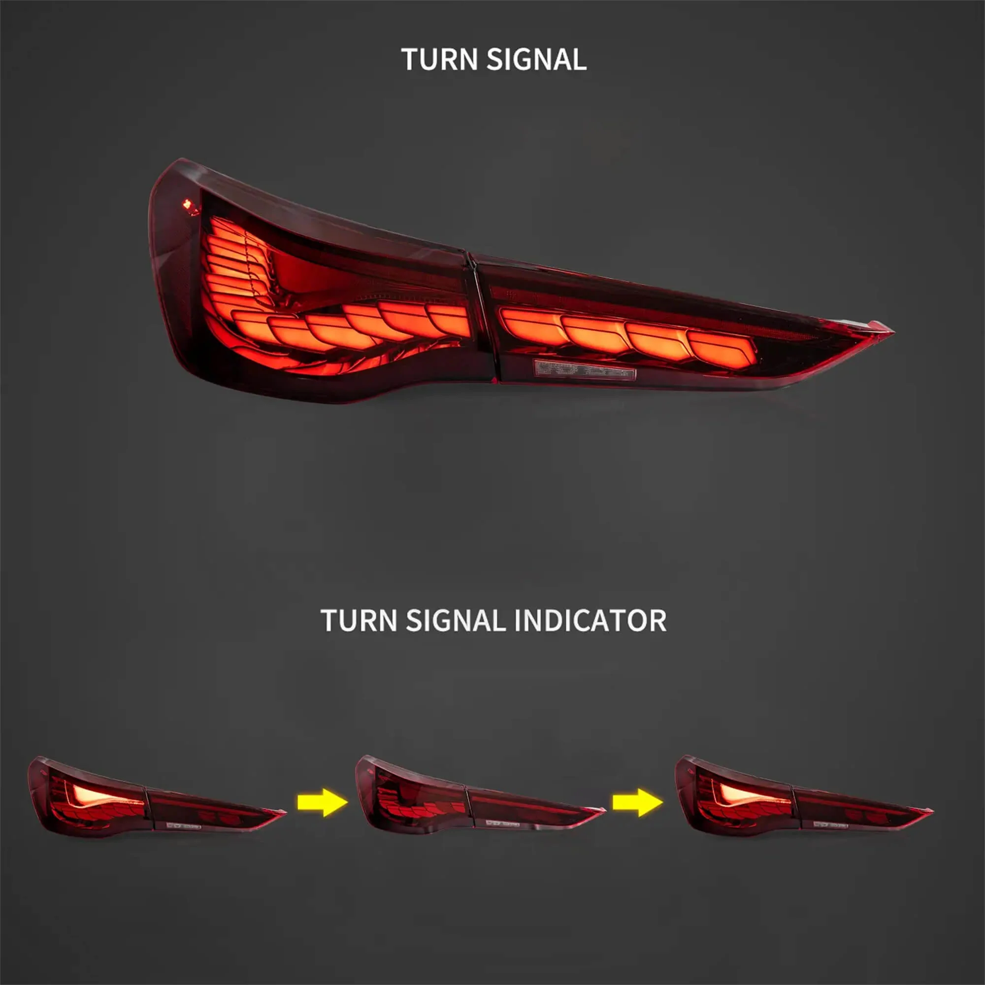 20-UP BMW 4 Series G22/G23/G26 Vland OLED Tail Lights With Dynamic Welcome Lighting [E-mark] - Image 4