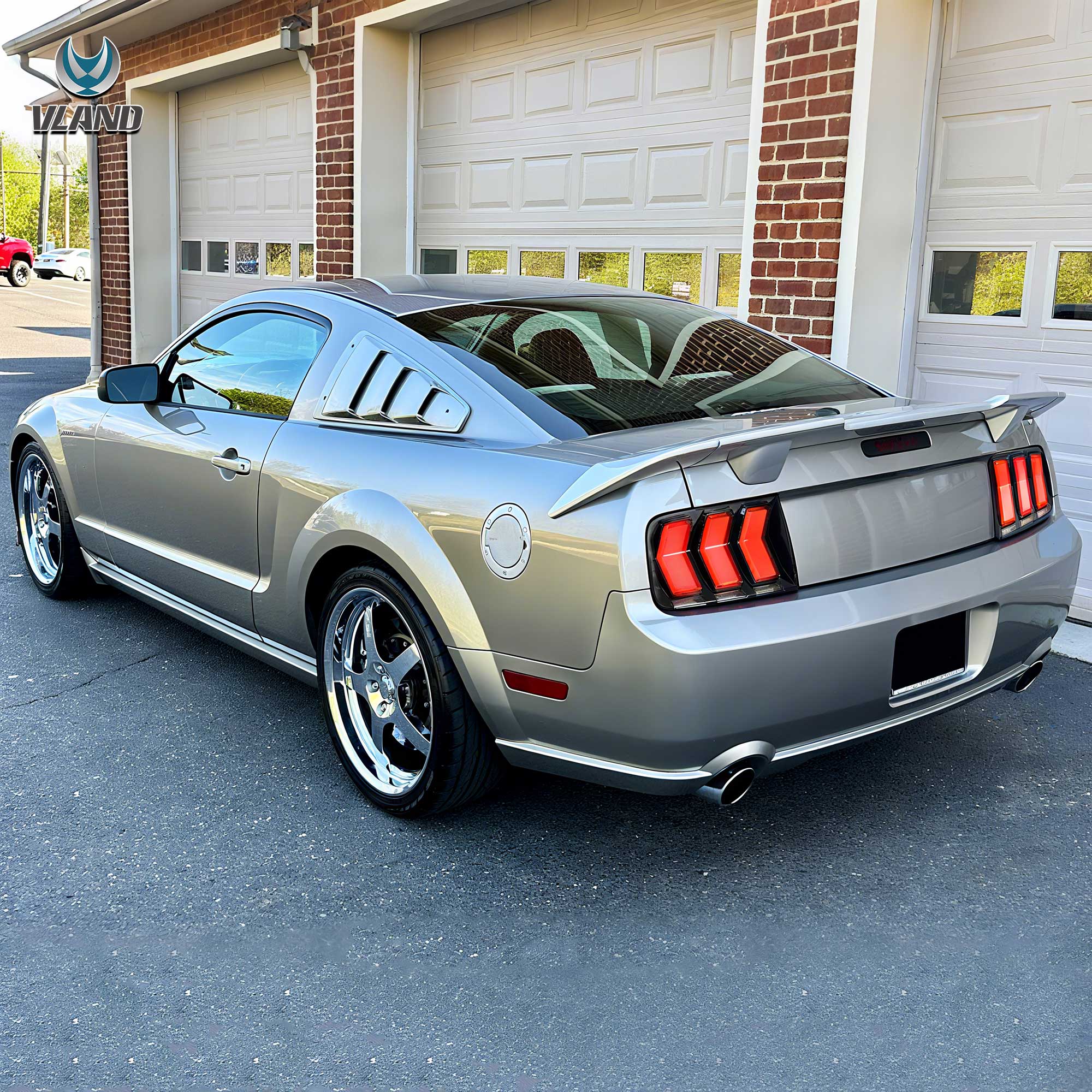 2005-2009 Ford Mustang 5th Gen S197 Vland LED Tail Lights Amber Sequential Turn Signal - Image 8