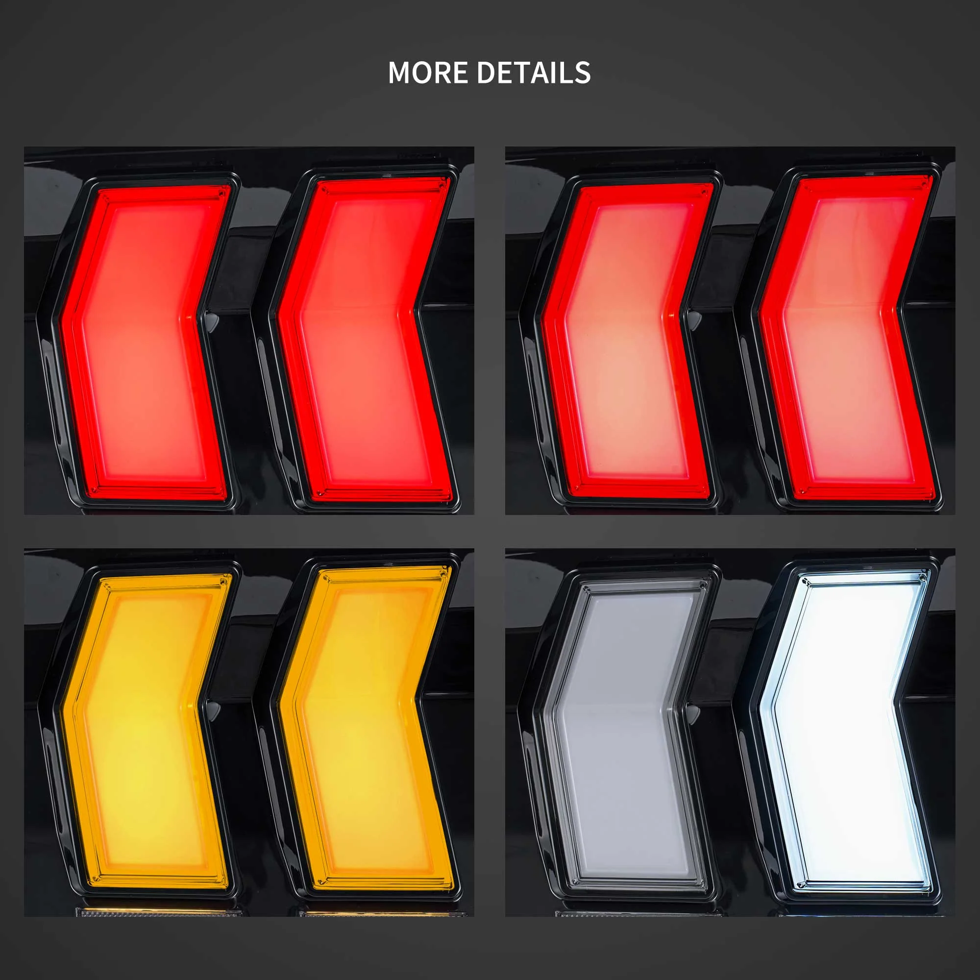 2005-2009 Ford Mustang 5th Gen S197 Vland LED Tail Lights Amber Sequential Turn Signal - Image 9