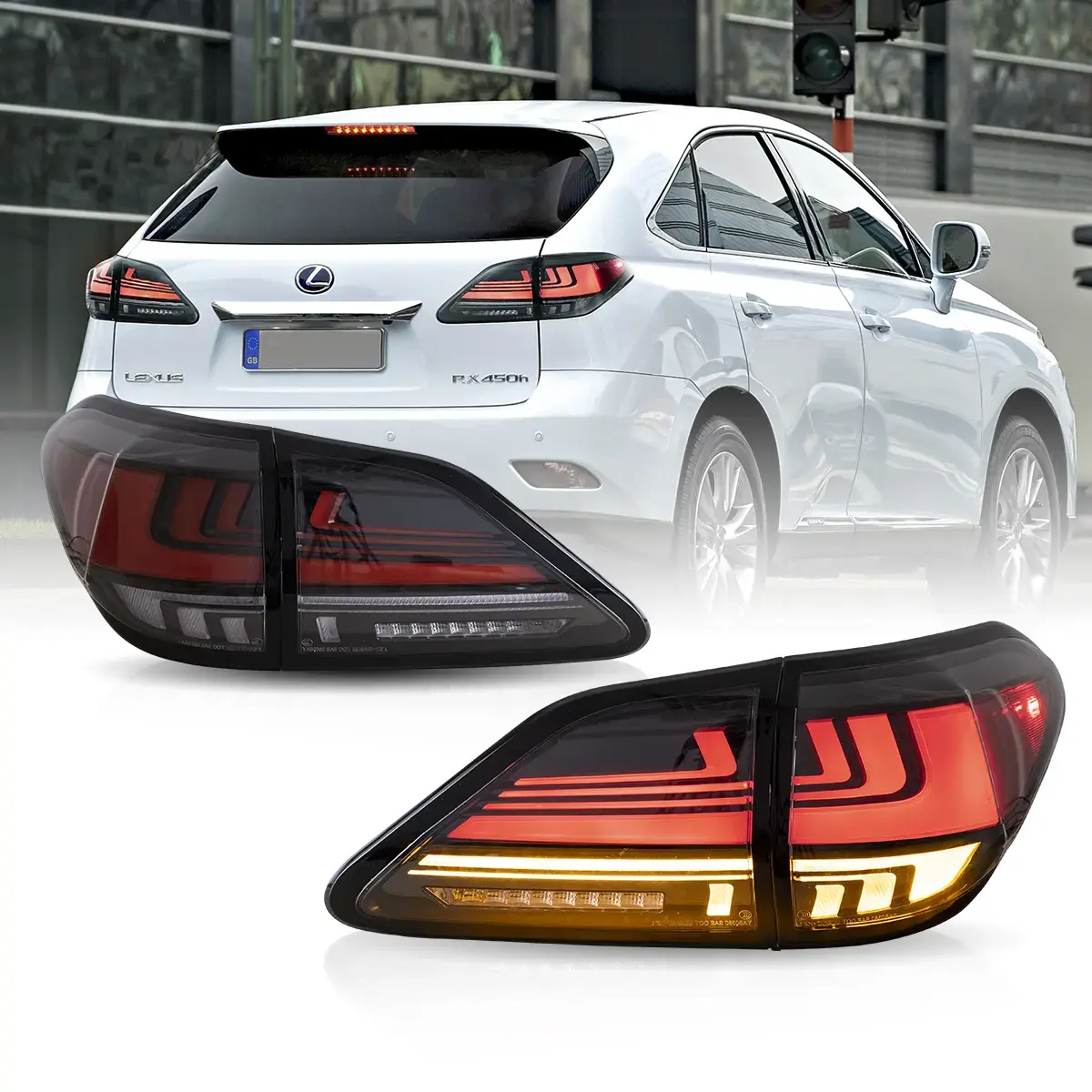 08-14 Lexus RX 350 400h 450h 450hL Vland LED Tail Lights