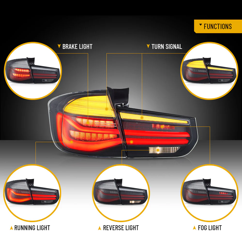 2012-2019 BMW 3 Series F31 Touring Vland Full LED Tail Lights [E-mark] - Image 3