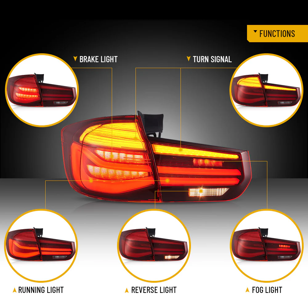 2012-2019 BMW 3 Series F31 Touring Vland Full LED Tail Lights [E-mark] - Image 4