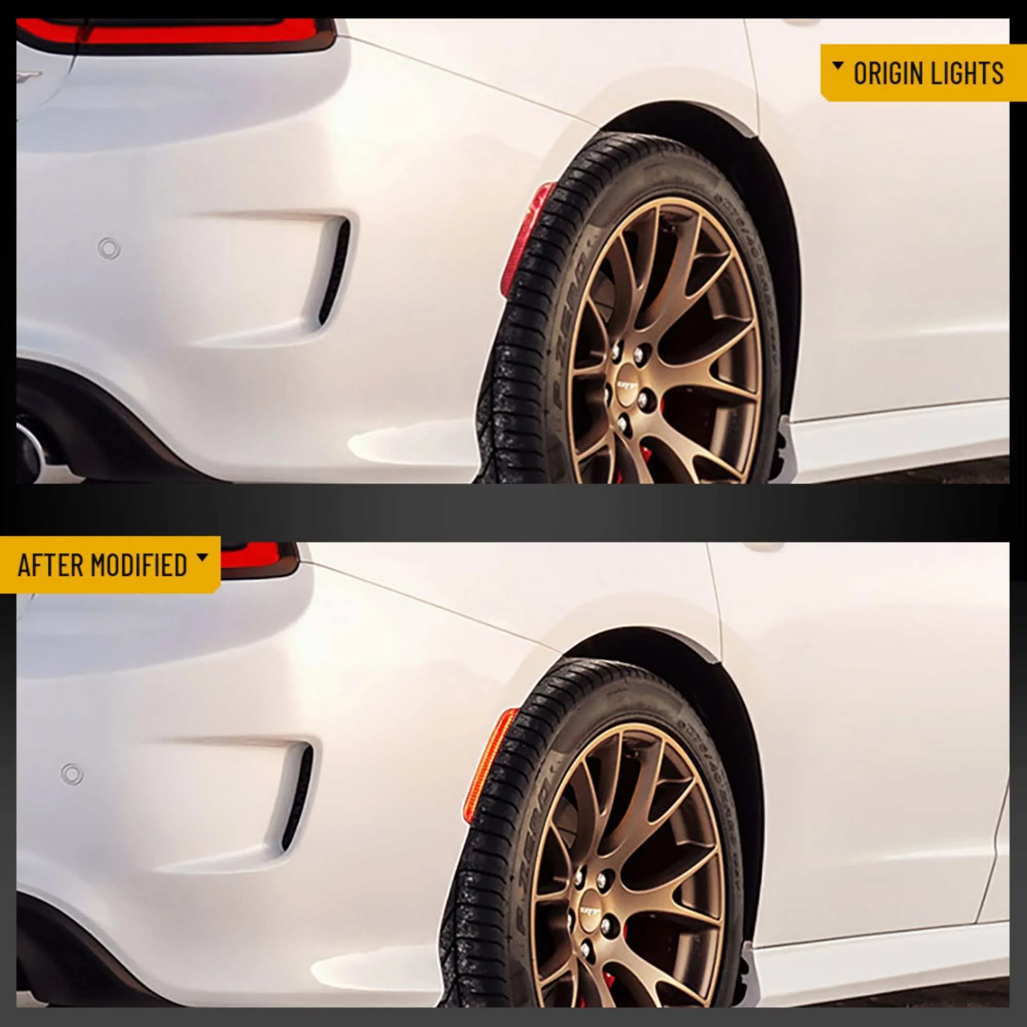 2015-2023 Dodge Charger LED Side Mark 2 Pair Front And Rear - Image 7
