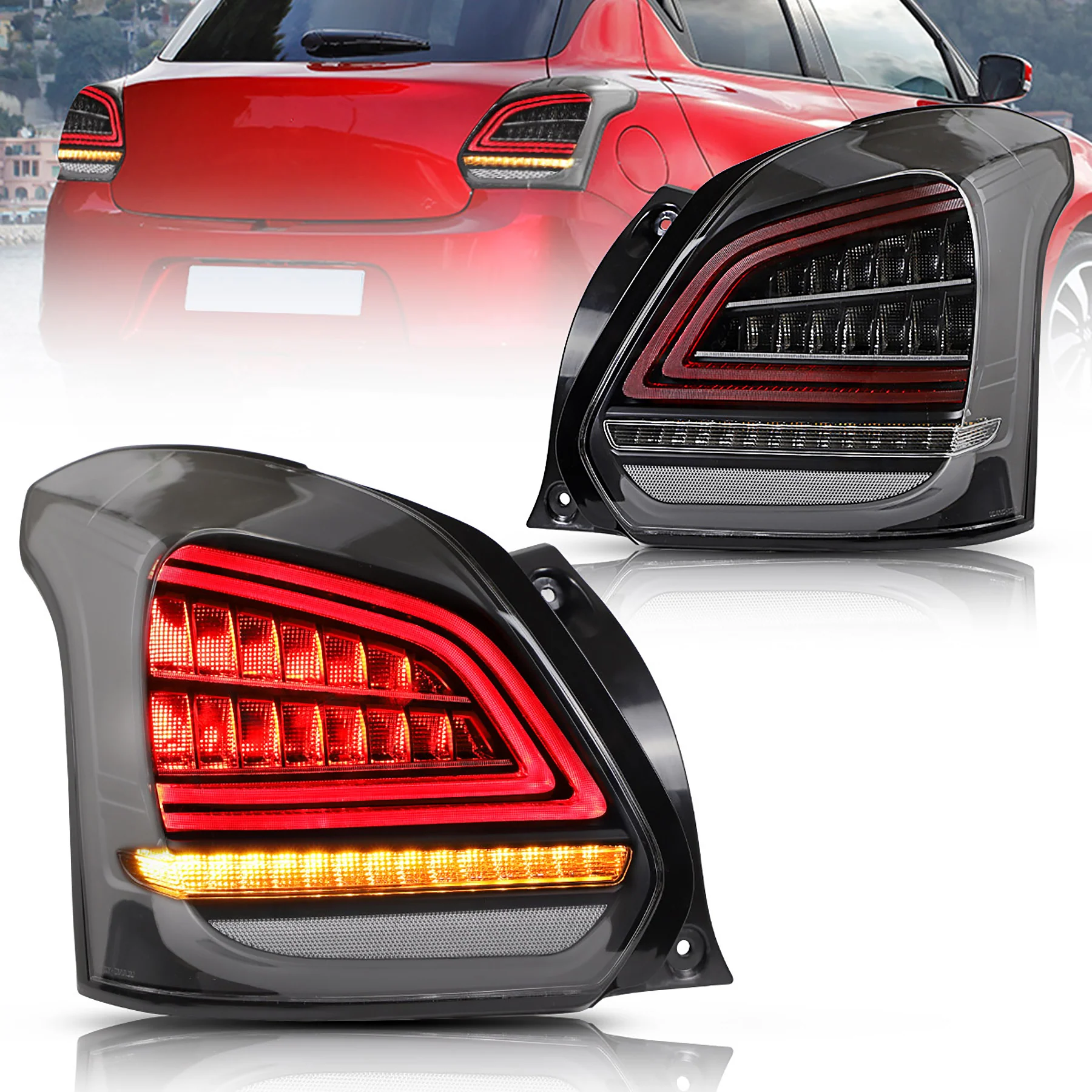 2017-2022 Suzuki Swift Vland LED Tail Lights With Sequential Turn Signal - Image 2