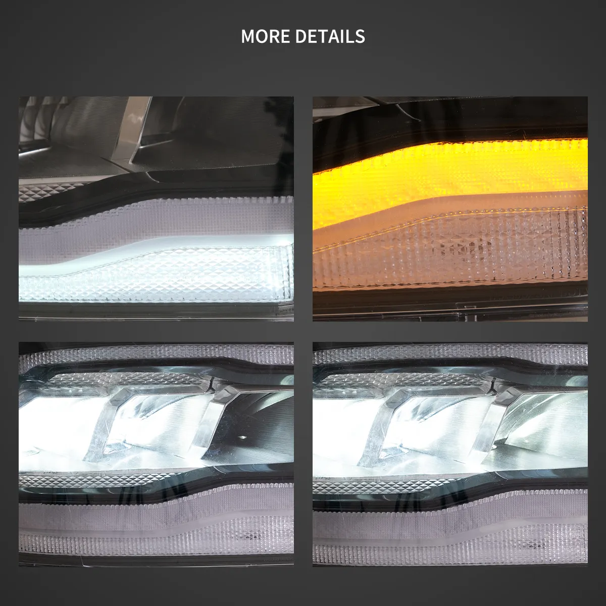 09-18 Dodge Ram 4th Gen 1500 2500 3500 Vland LED Reflection Bowl Headlights [E-mark] - Image 9
