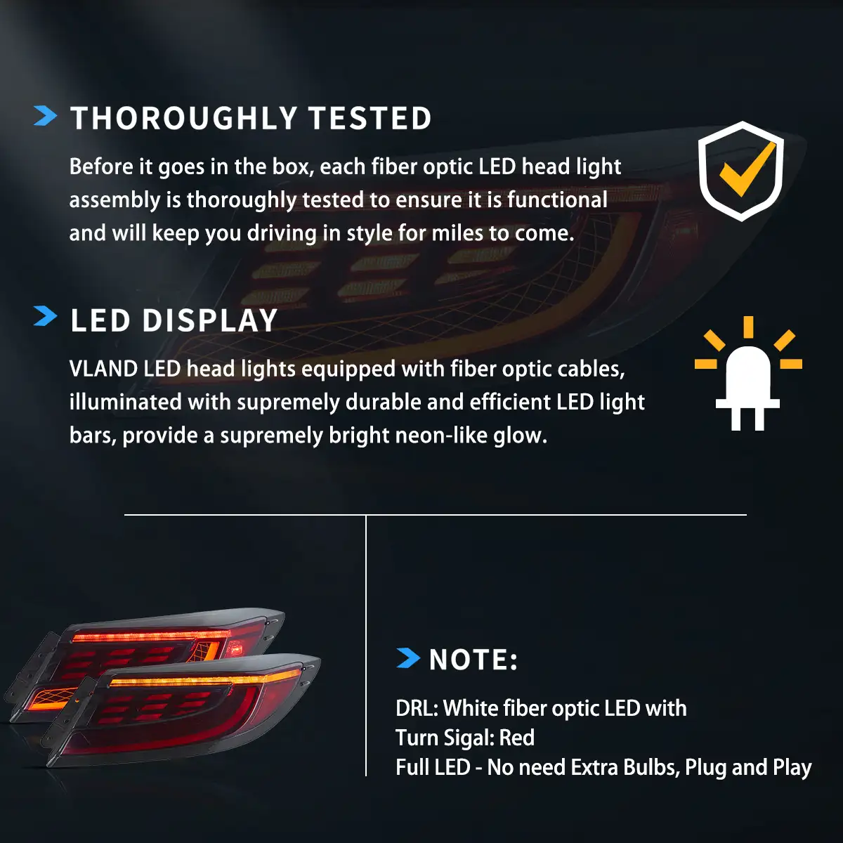 21-UP Toyota 86 GR86 & Subaru BRZ VLAND Full LED Tail lights With Dynamic Welcome Lighting - Image 10