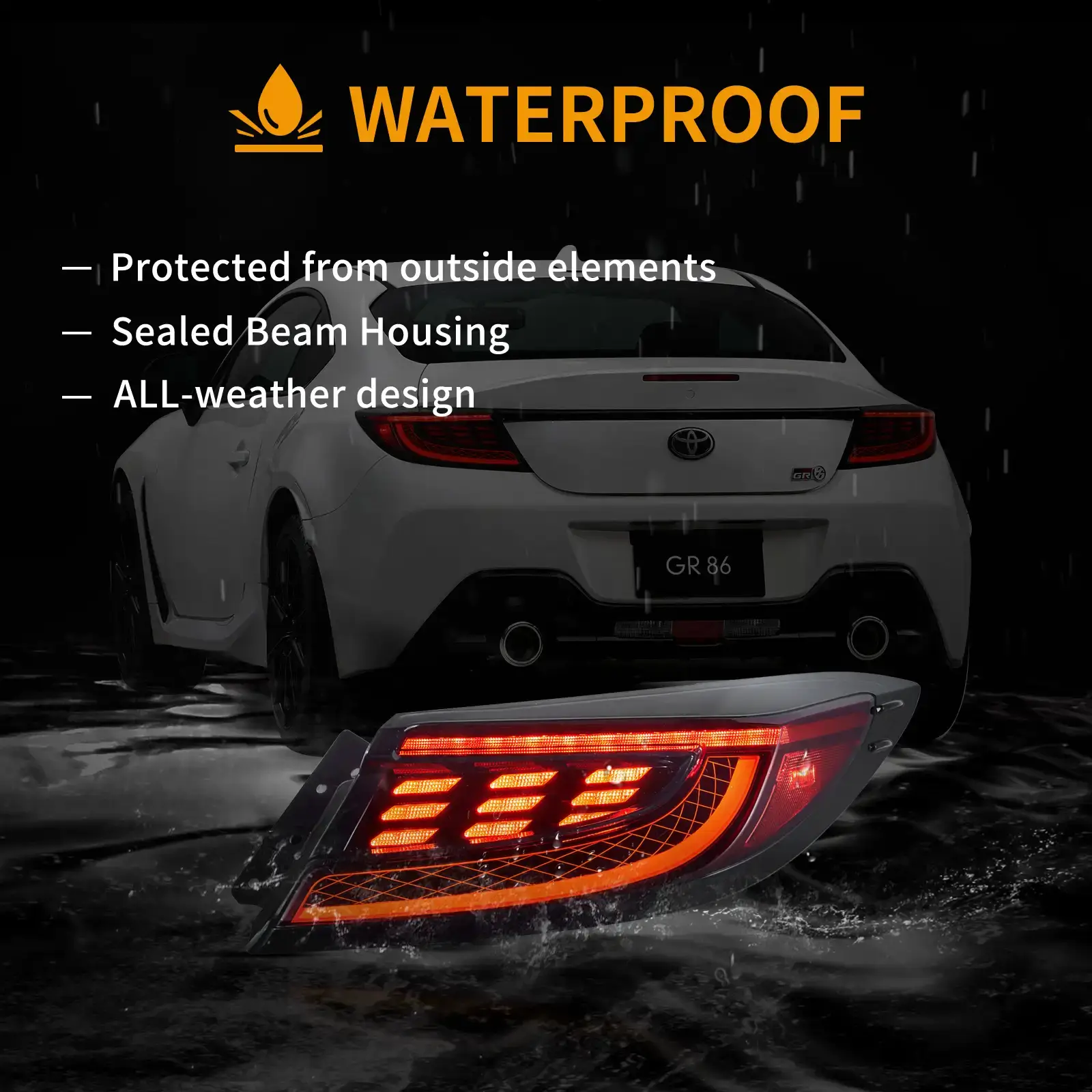 21-UP Toyota 86 GR86 & Subaru BRZ VLAND Full LED Tail lights With Dynamic Welcome Lighting - Image 9