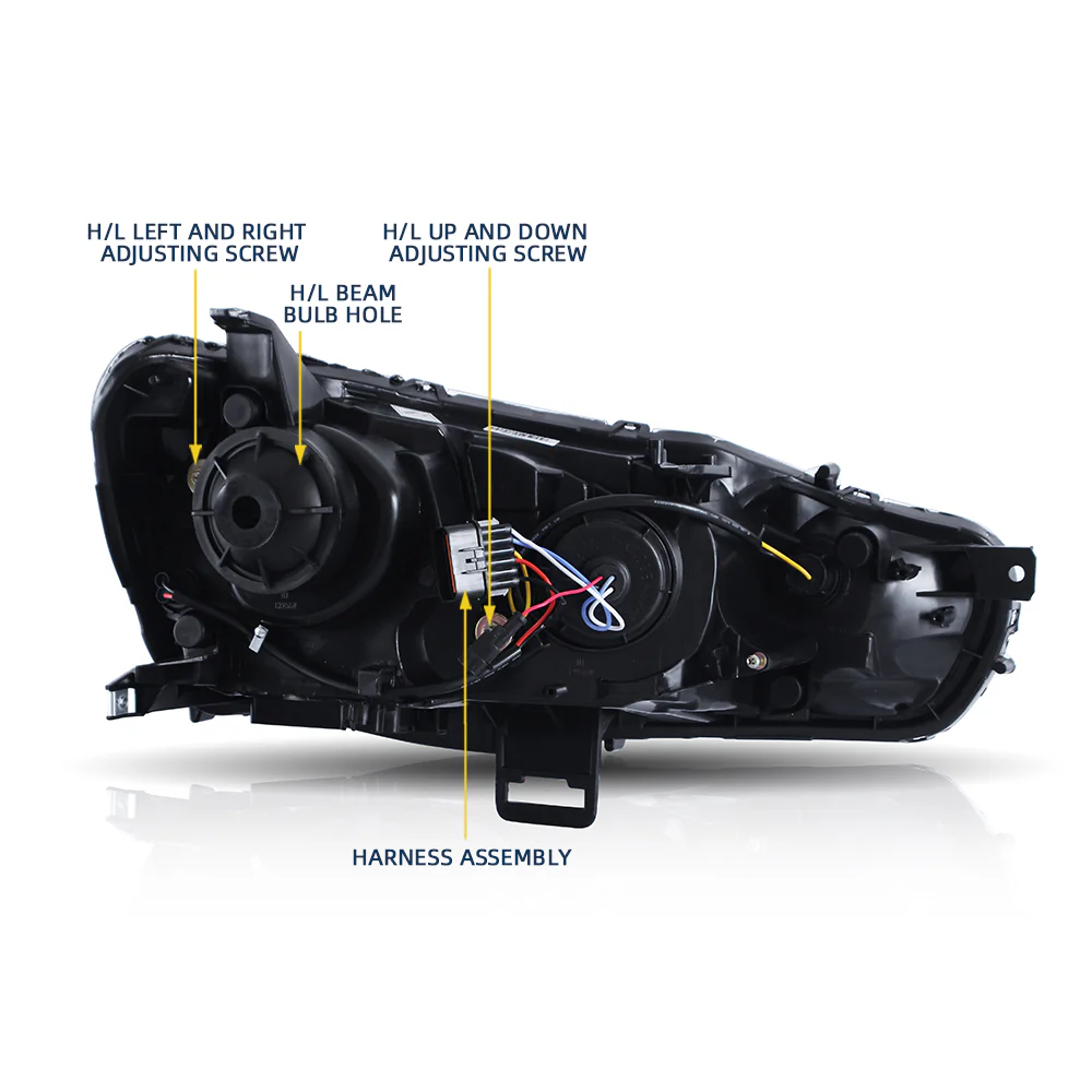 VLAND LED Headlights+Taillights For Mitsubishi Lancer 2008-2017 - Image 6
