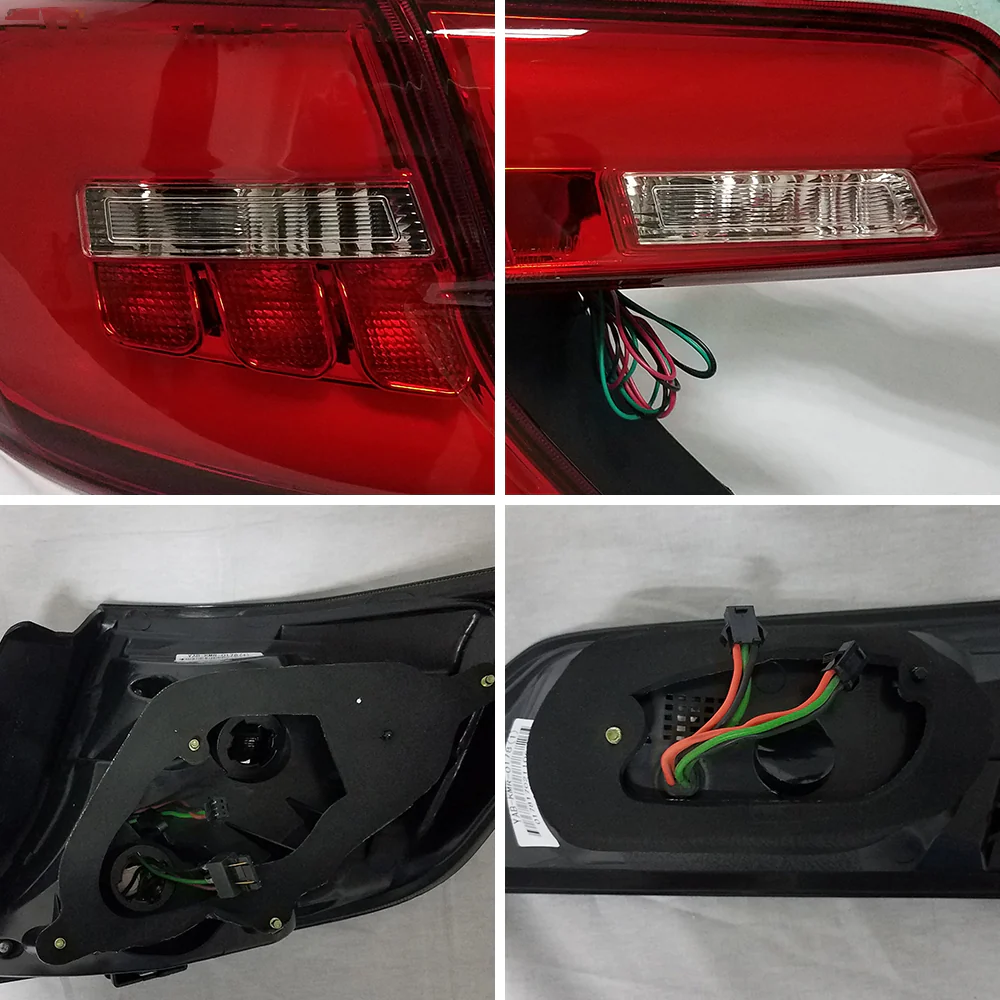 Vland Carlamp LED Tail Lights For Toyota Camry  2012-2014 Red Lens - Image 8
