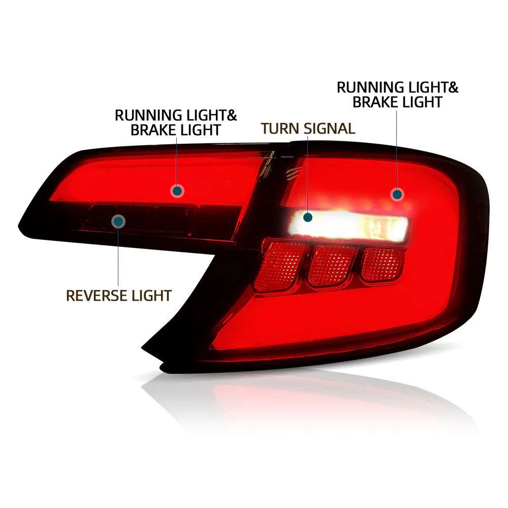 Vland Carlamp Tail Lights For Toyota Camry 2012-2014 Smoked Lens - Image 4